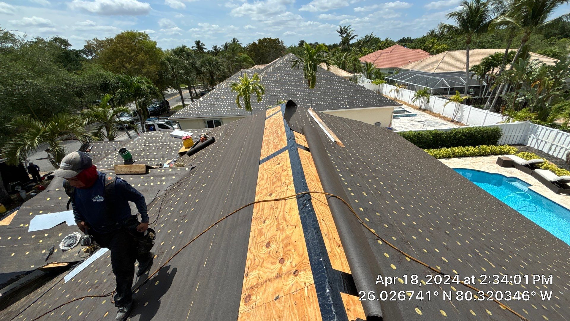 Roof Replacement from Tiles to Metal by Earl W. Johnston Roofing LLC