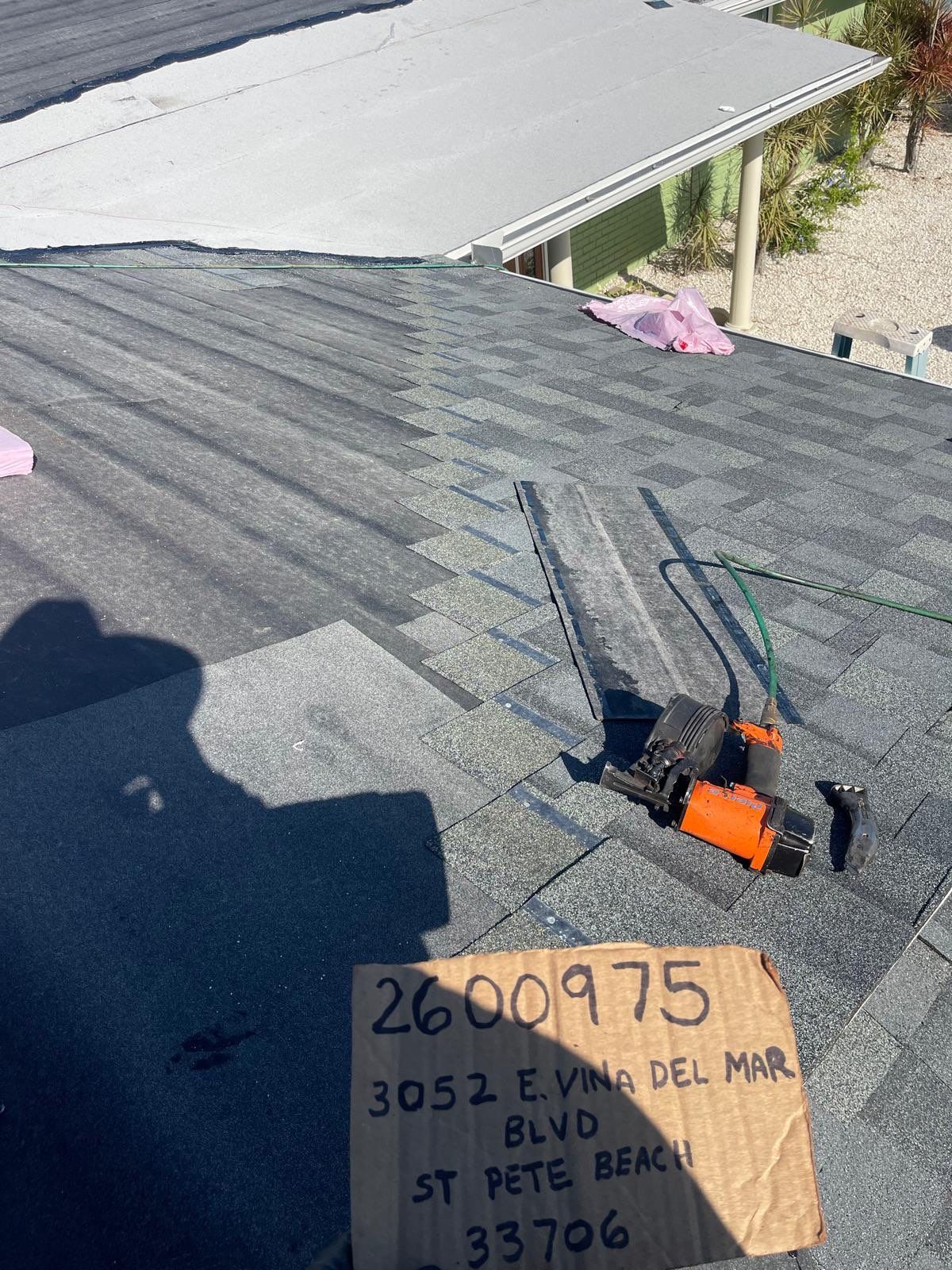 Project in St. Pete Beach 33706 by Mitchell Roofing Company LLC 