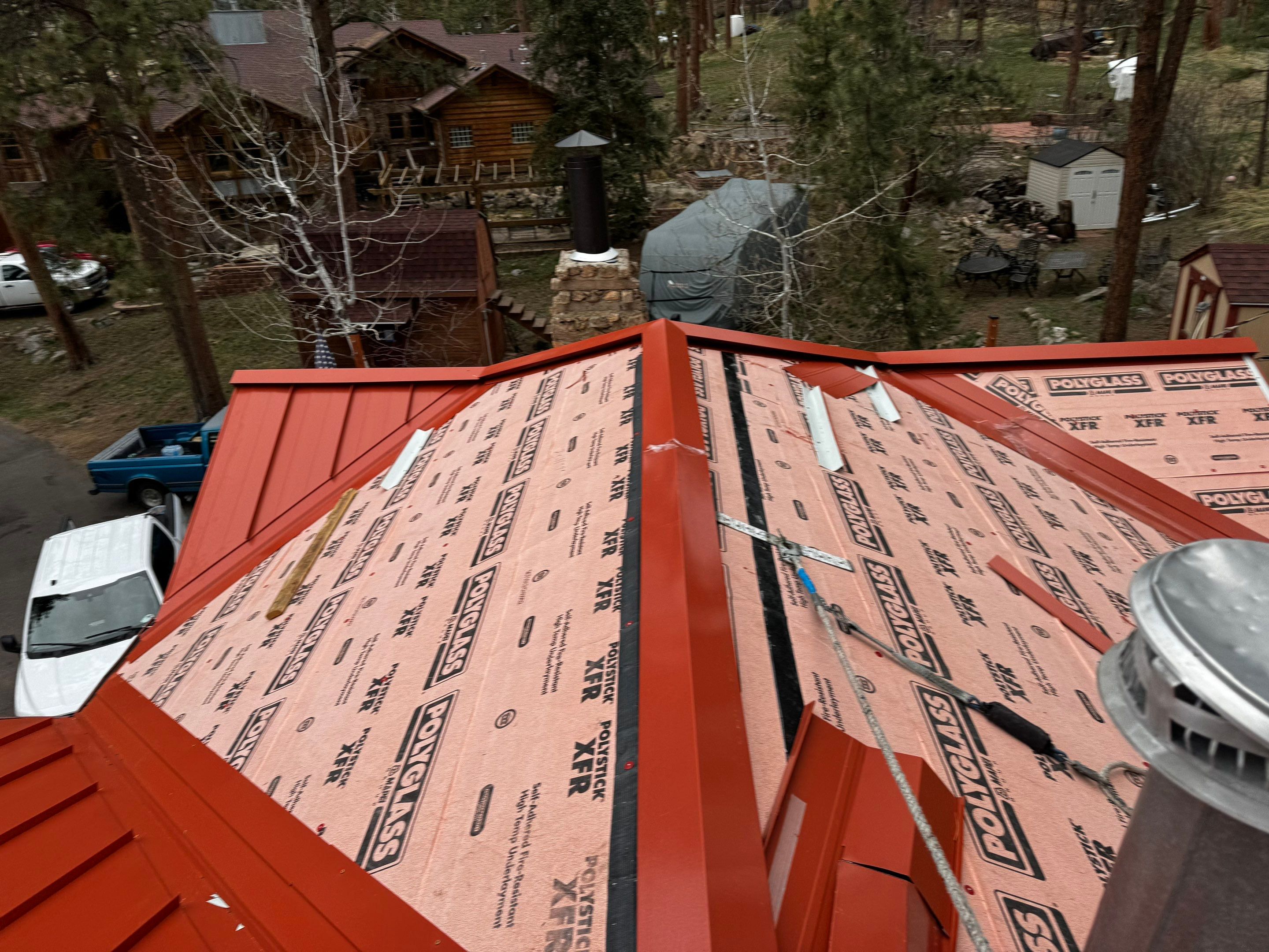 Residential Roofing Installation using Standing Seam Metal by Blue Peaks Roofing LLC 