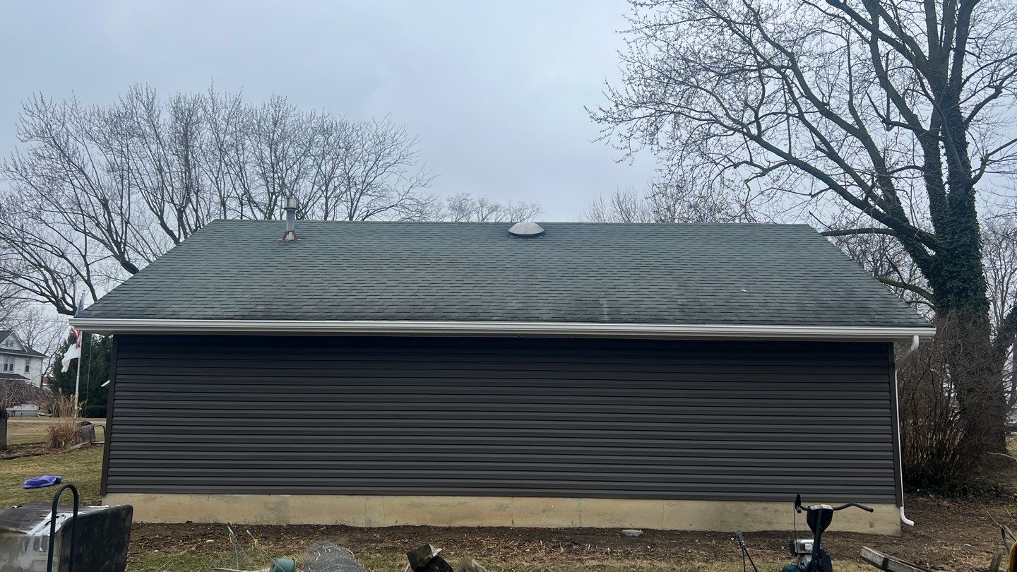 Residential fascia replacement using Exterior Portfolio 4.5 DL - Peppercorn by Nitro Roofing and Construction