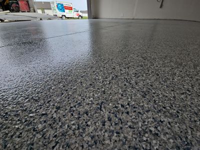 Garage Transformation using Trail Mix 1/8" Chip
