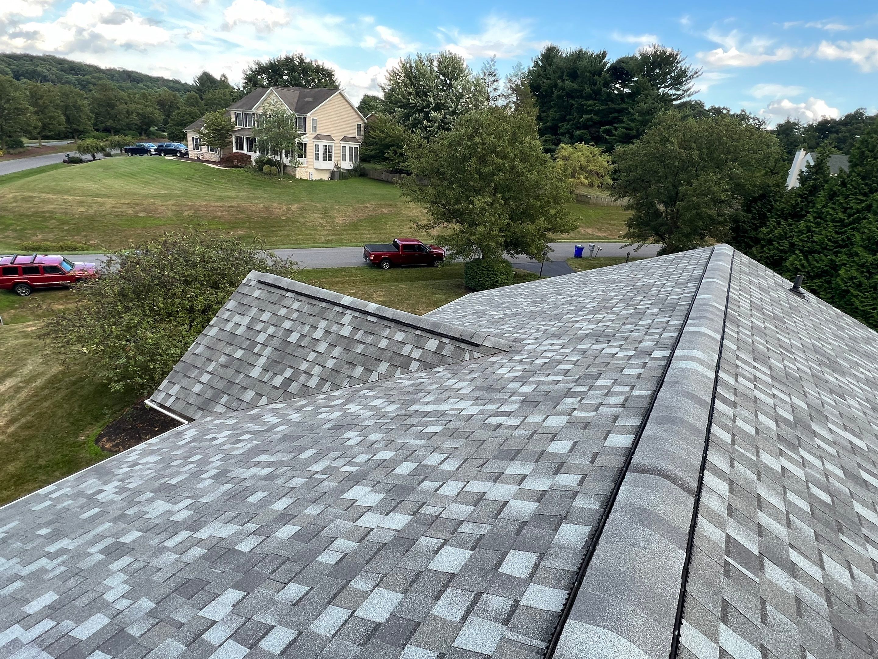 Residential Roofing Installation using Atlas Pinnacle Pristine Coastal Granite Architectural Shingles by Frederick Roof Repair