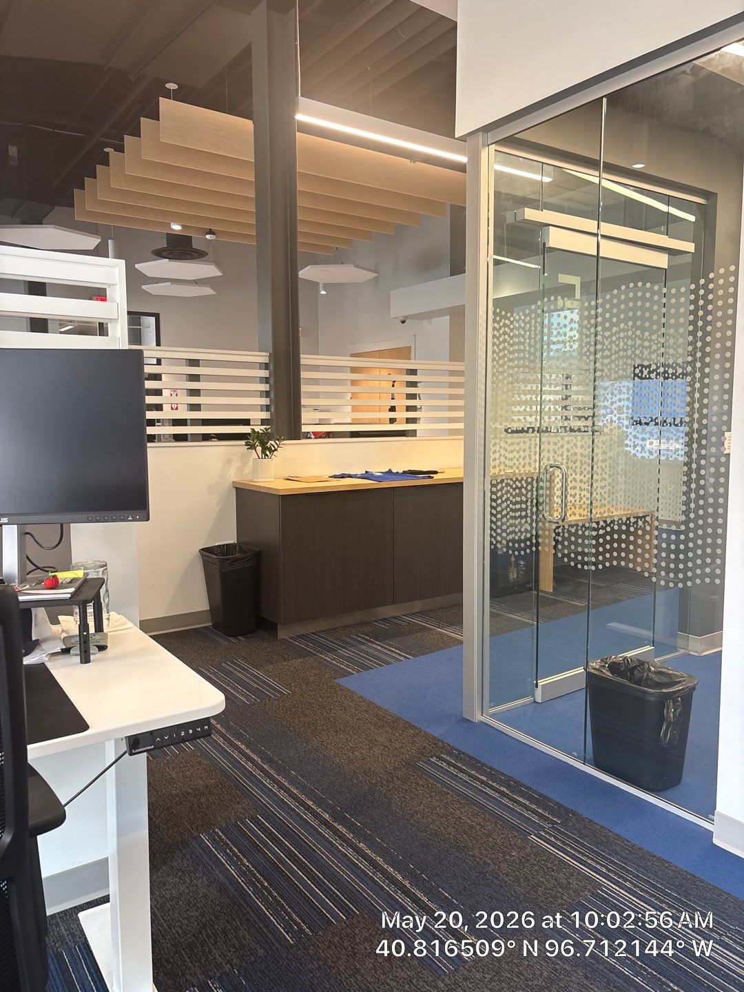 Modern Office Interior Build Out with Acoustic Ceilings in Lincoln by CompanyCam Sales Demo