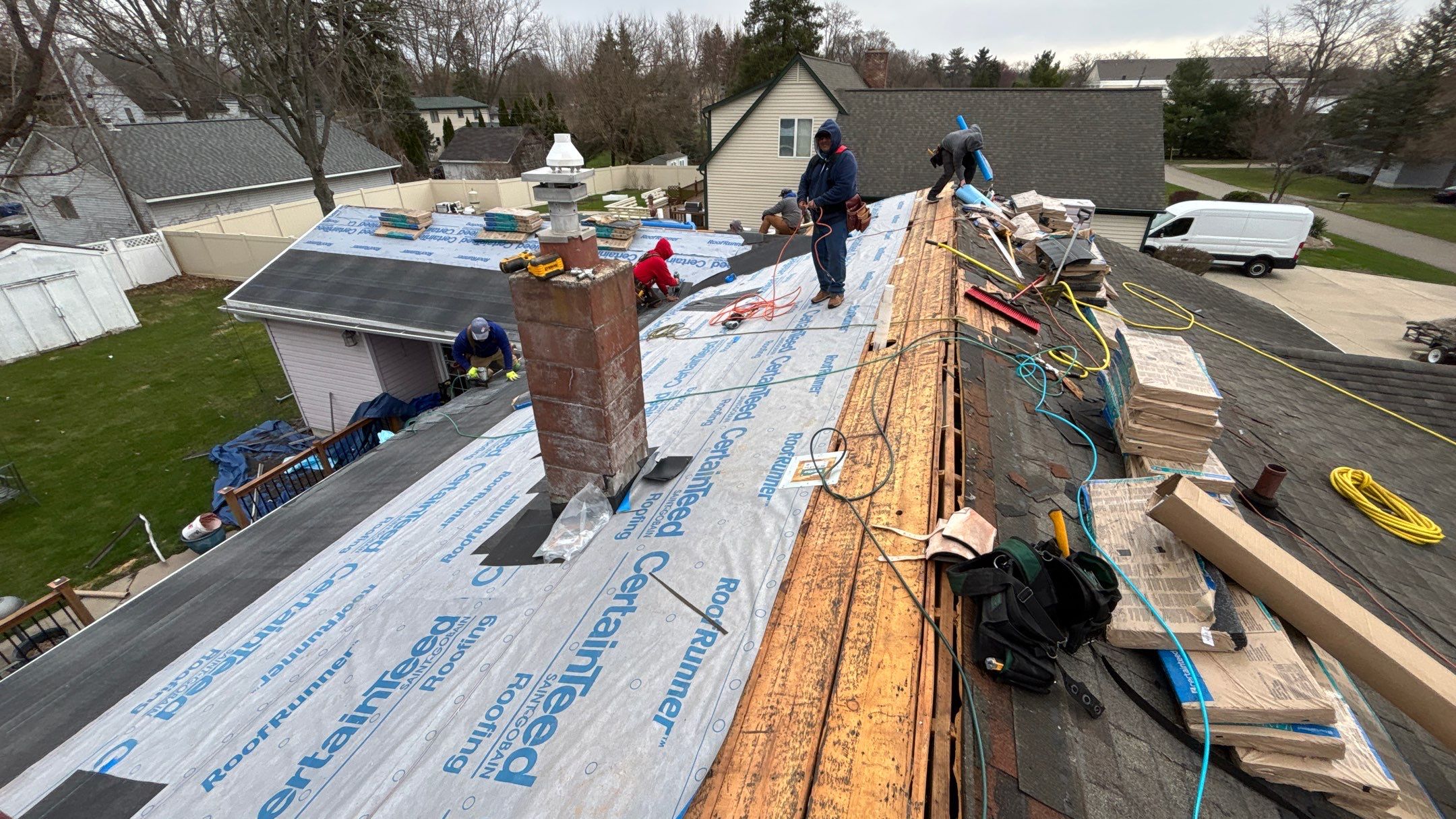 Roof Replacement using CertainTeed Landmark Pewter by 180 Contractors