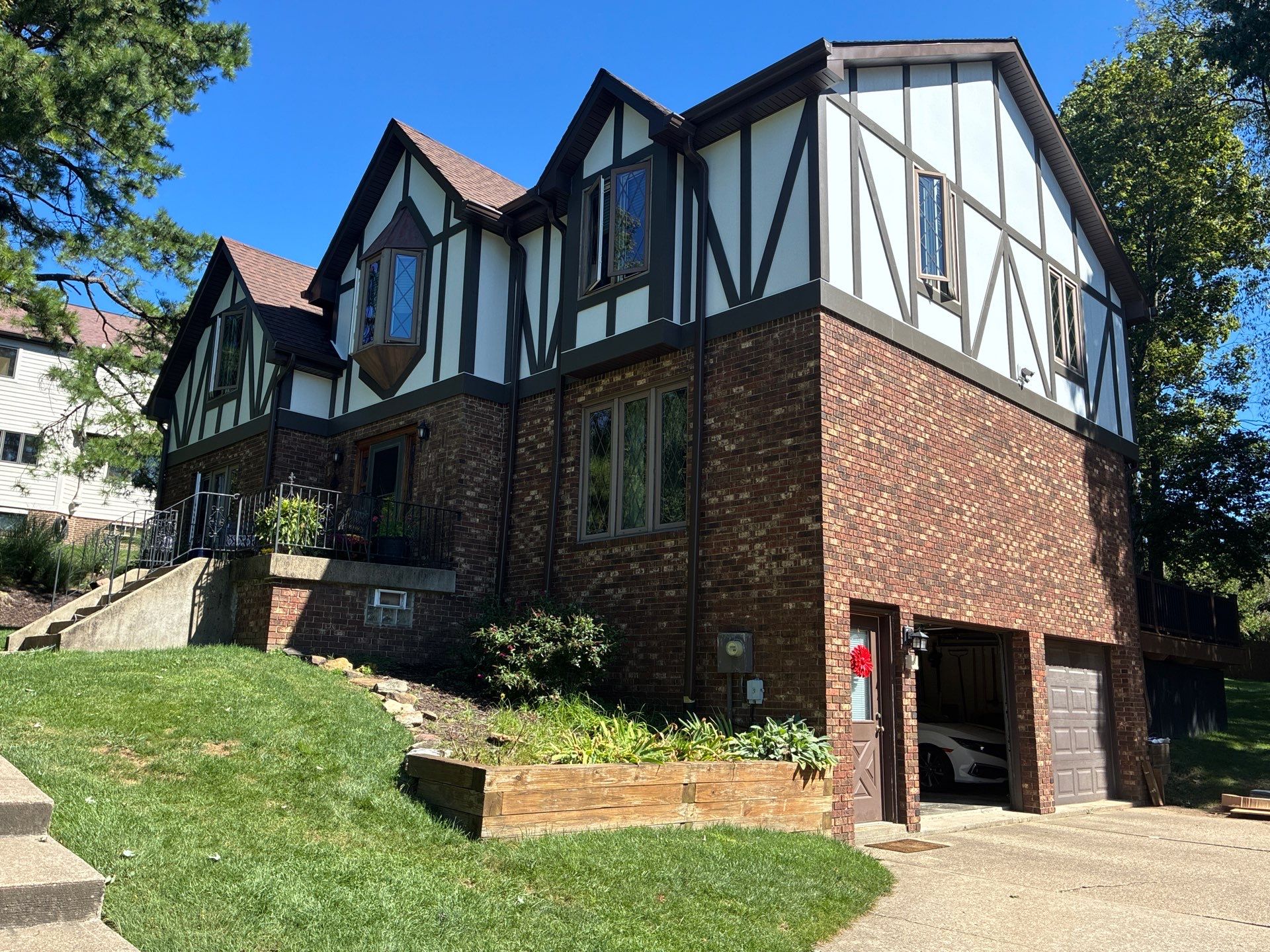 James Hardie Tudor Home Renovation by Ideal Siding Pittsburgh