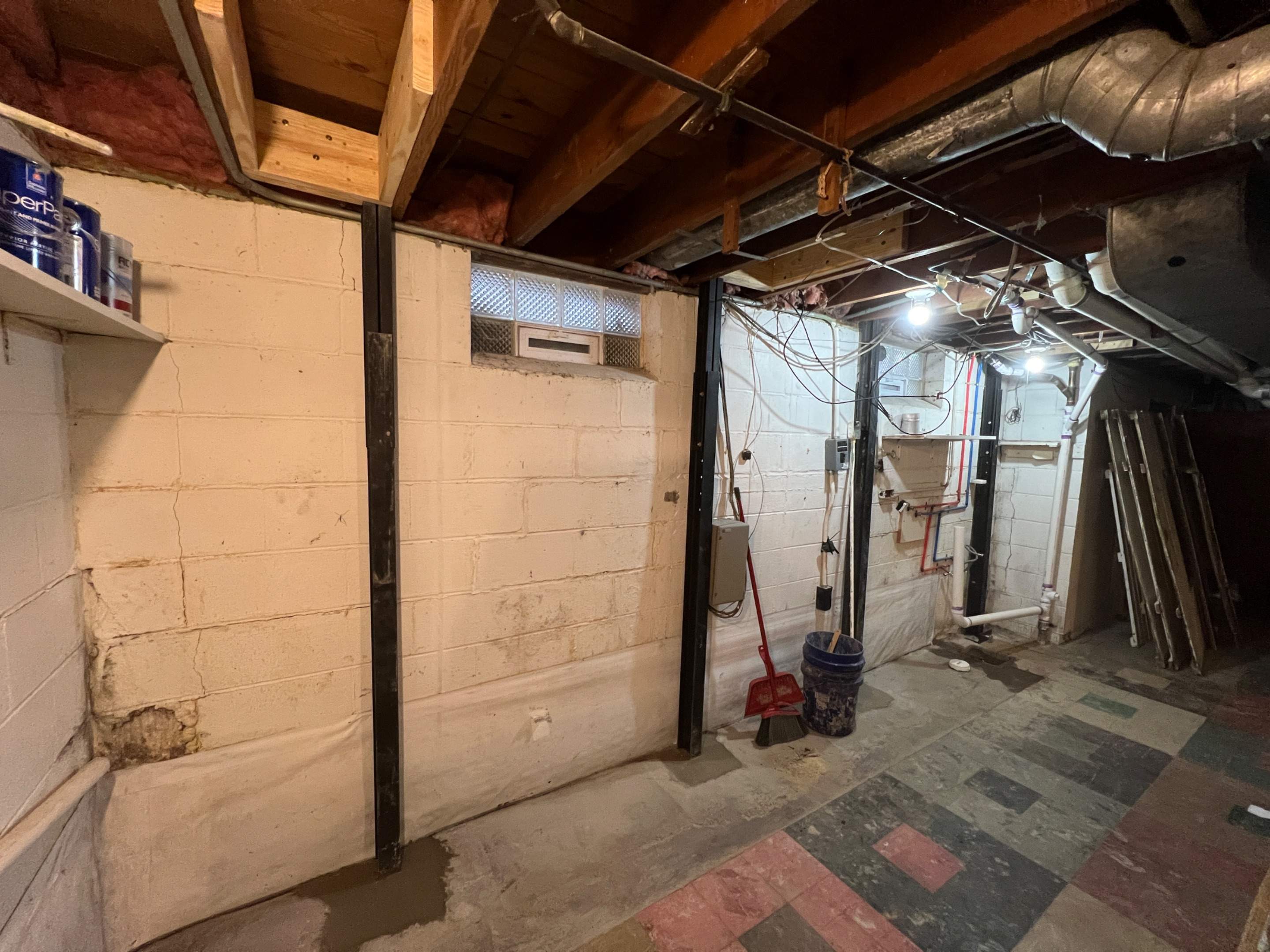 Wall Reinforcement and Shallow Tile System by Toledo Basement Repair