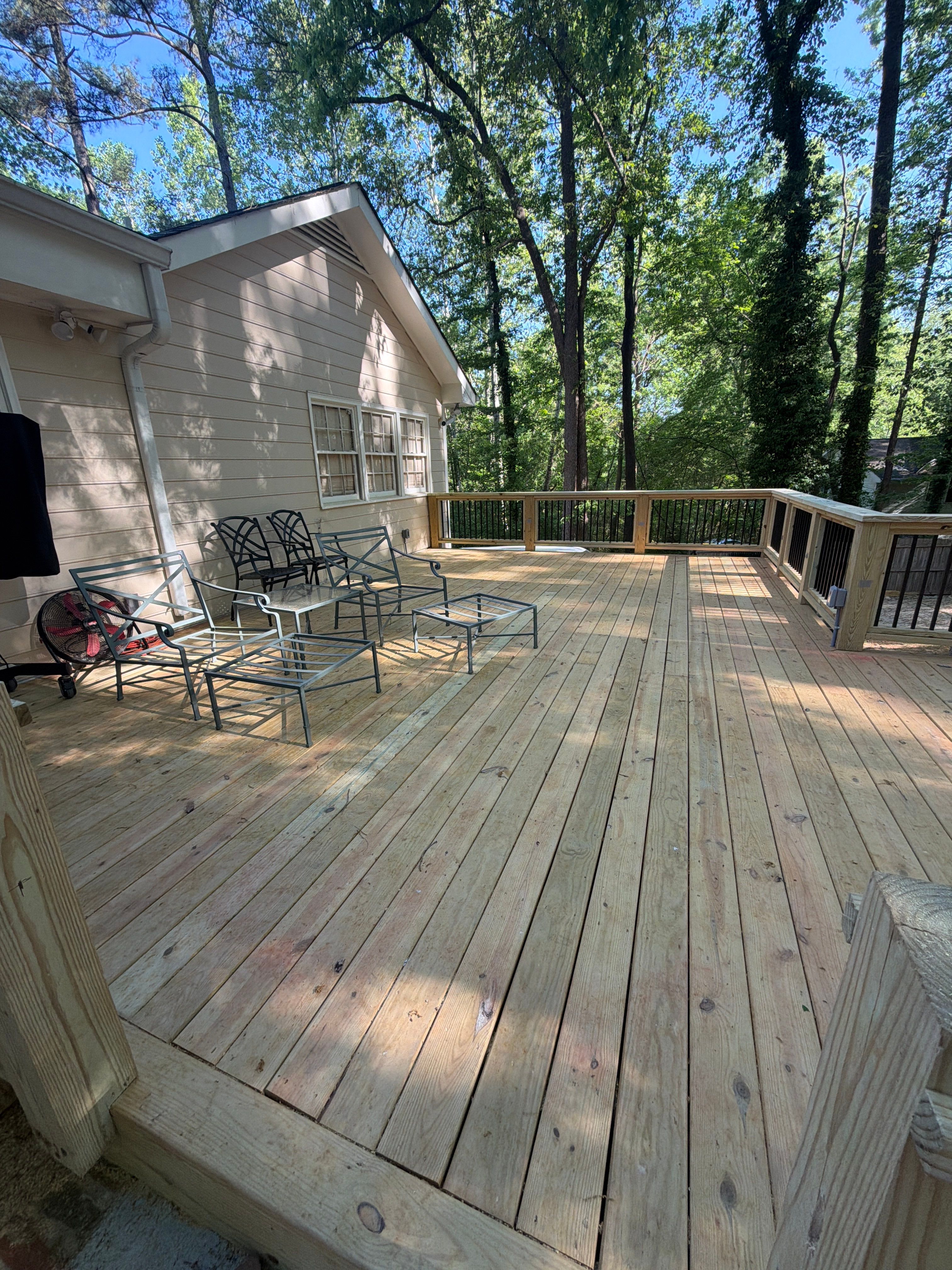 New Deck Construction & Site Improvements by Billy Weatherspoon Contractor