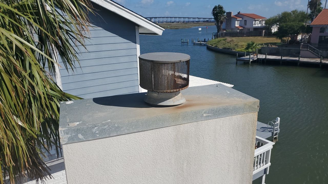 Chimney Cap & Chase Replacement using Custom Fabricated Steel by Lighthouse Roofing