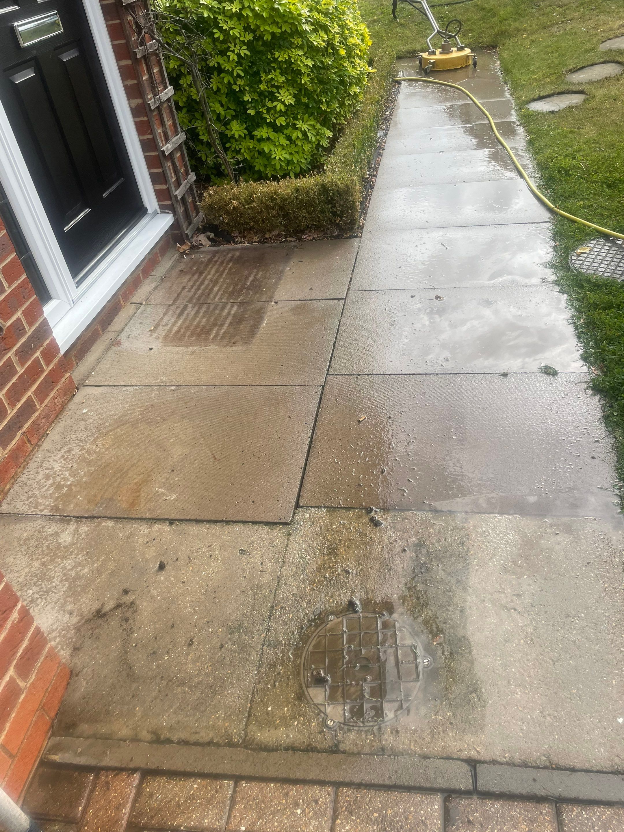 Roof, Driveway And Pathway Clean using Mosmatic FSC and Biocide by Ges Exterior Cleaning ltd