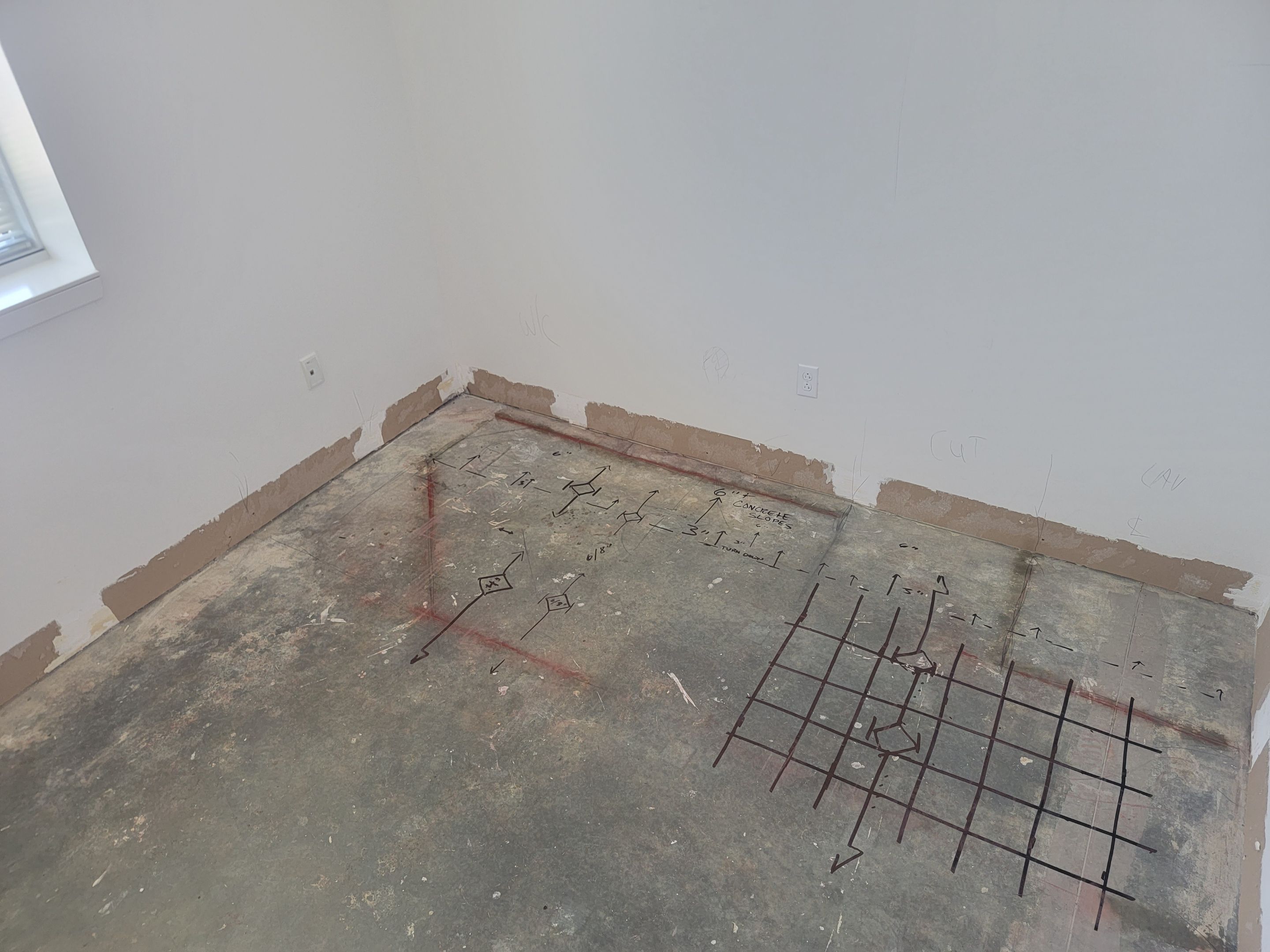 Concrete Scanning for new sewer line install by Alsip Locating Service, LLC