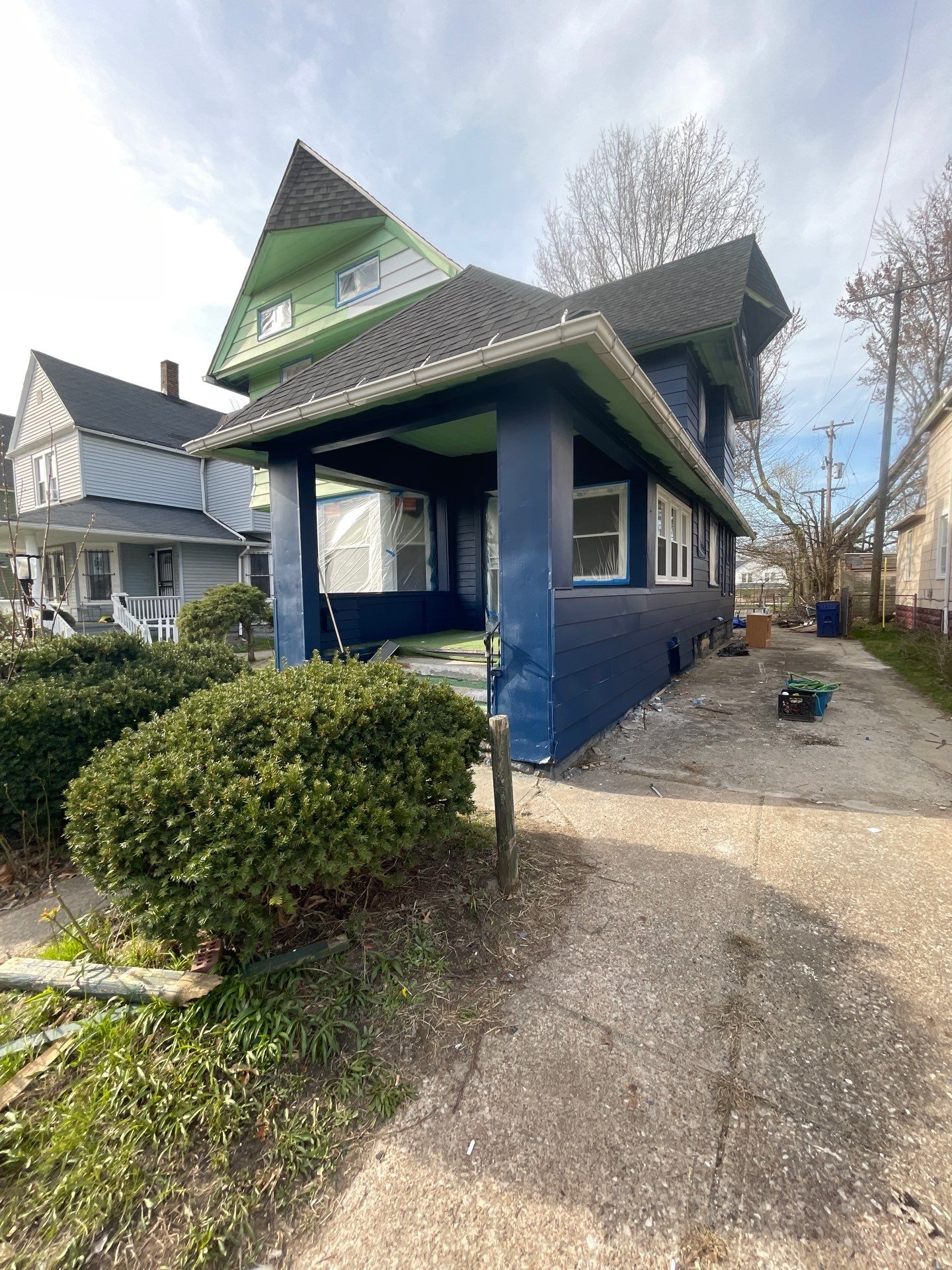 Exterior Painting using Benjamin Moore Element Guard by Callaway Contracting LLC