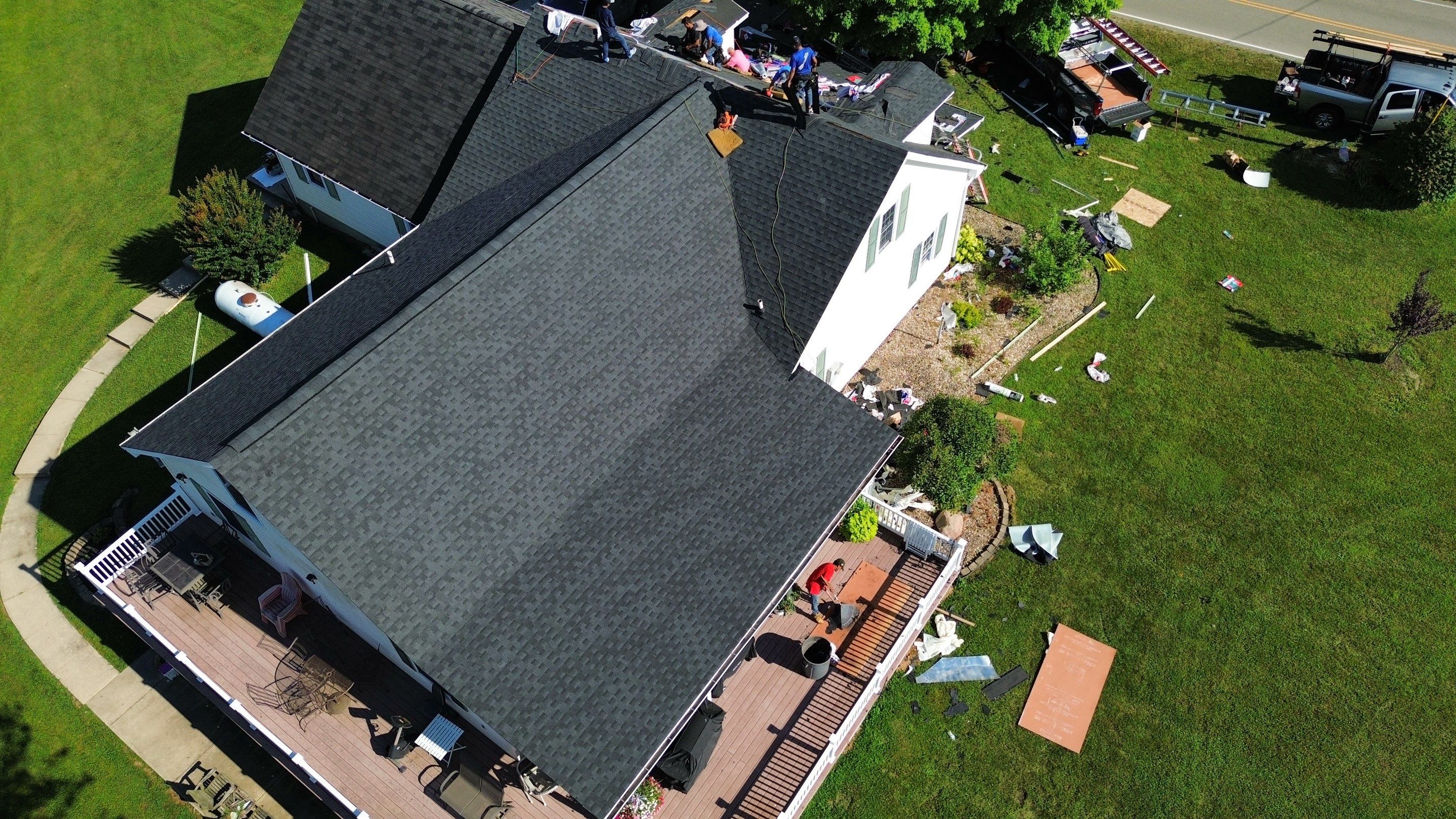Residential Roofing Installation using Timberline HDZ Shingles - Charcoal by RoofX 
