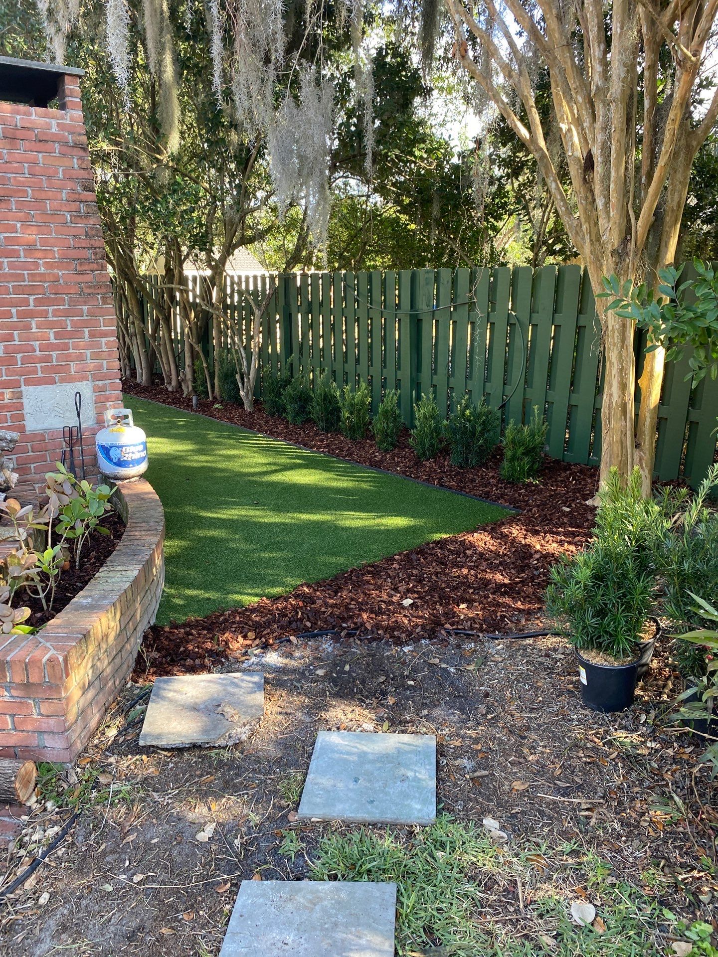 Deerwood Resident | Pine Bark Installation by ProGreen Services