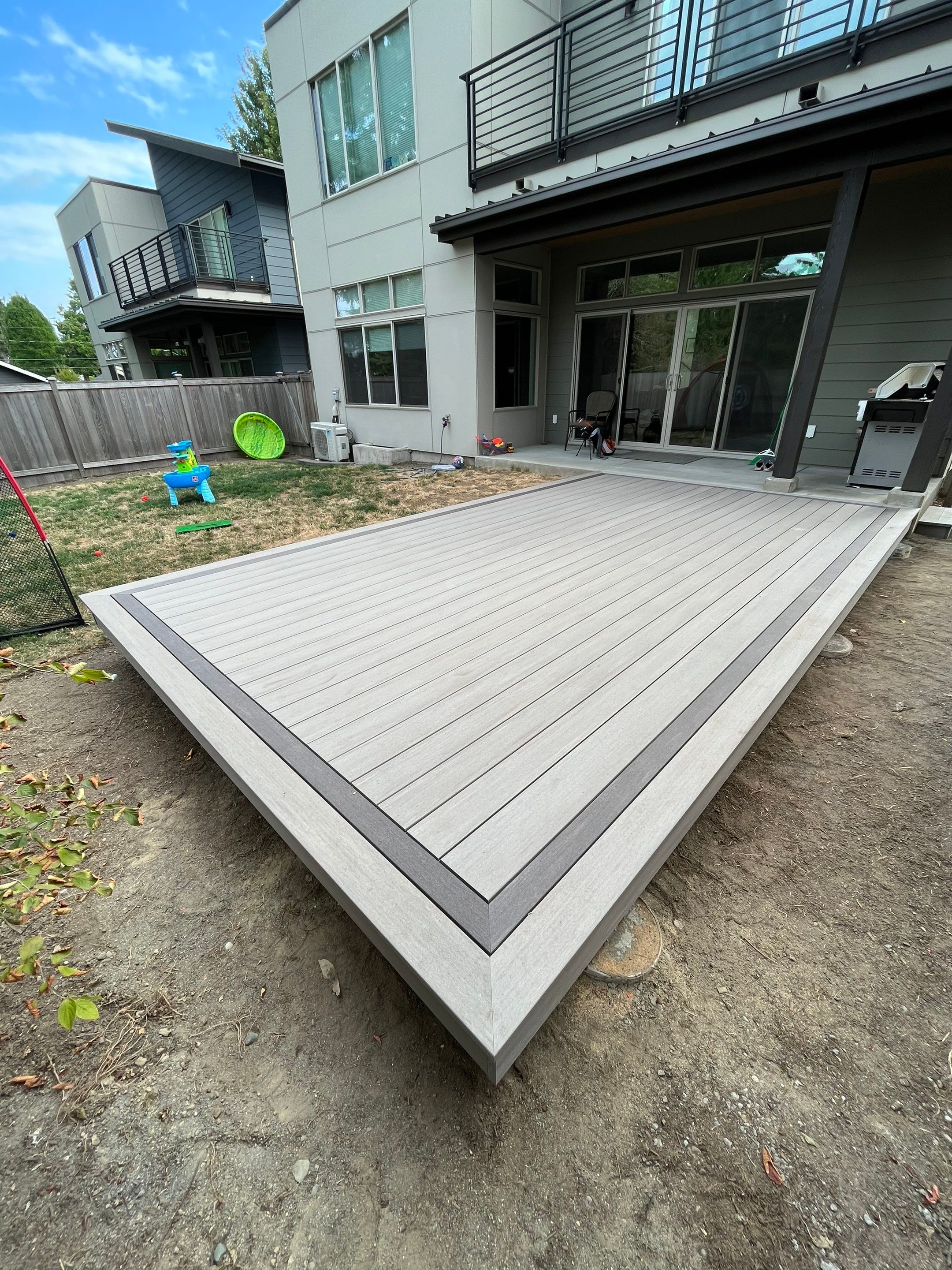Dark Hickory Ribbon Deck by Alki deck builders 