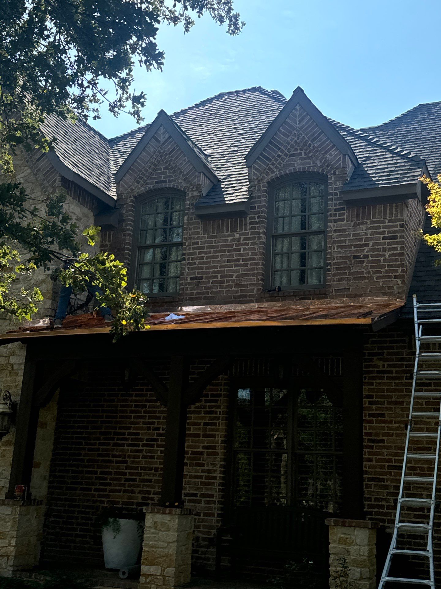 Standing Seam Copper Roof by First Out Roofing 