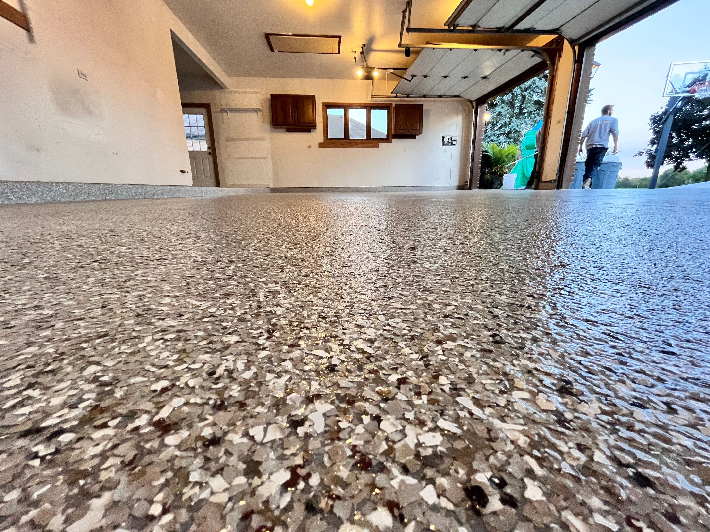 Creekbed Garage Floor Coating by Level 10 Coatings
