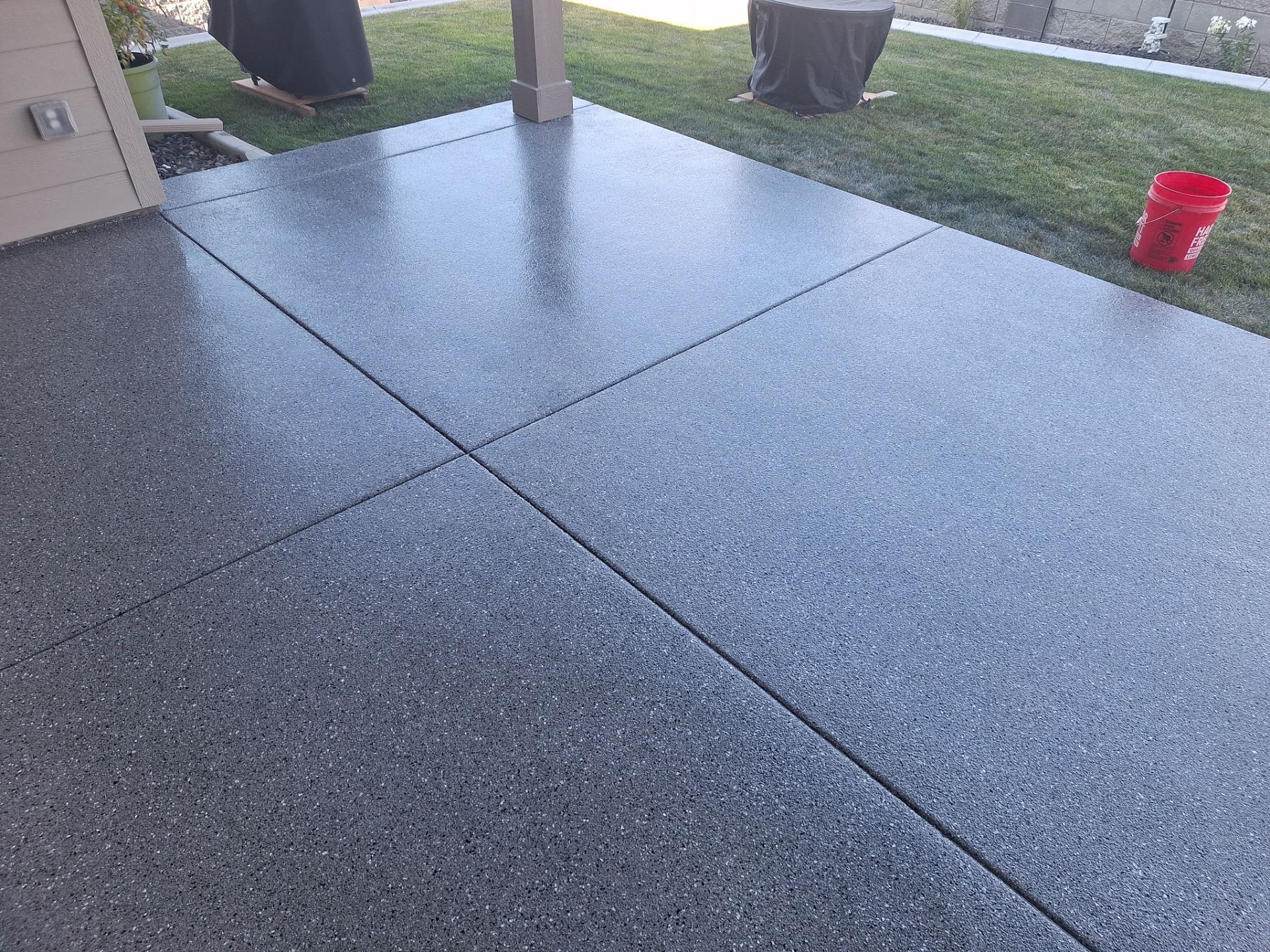 Patio Transformation using Slate Hybrid by Croc Coatings, LLC