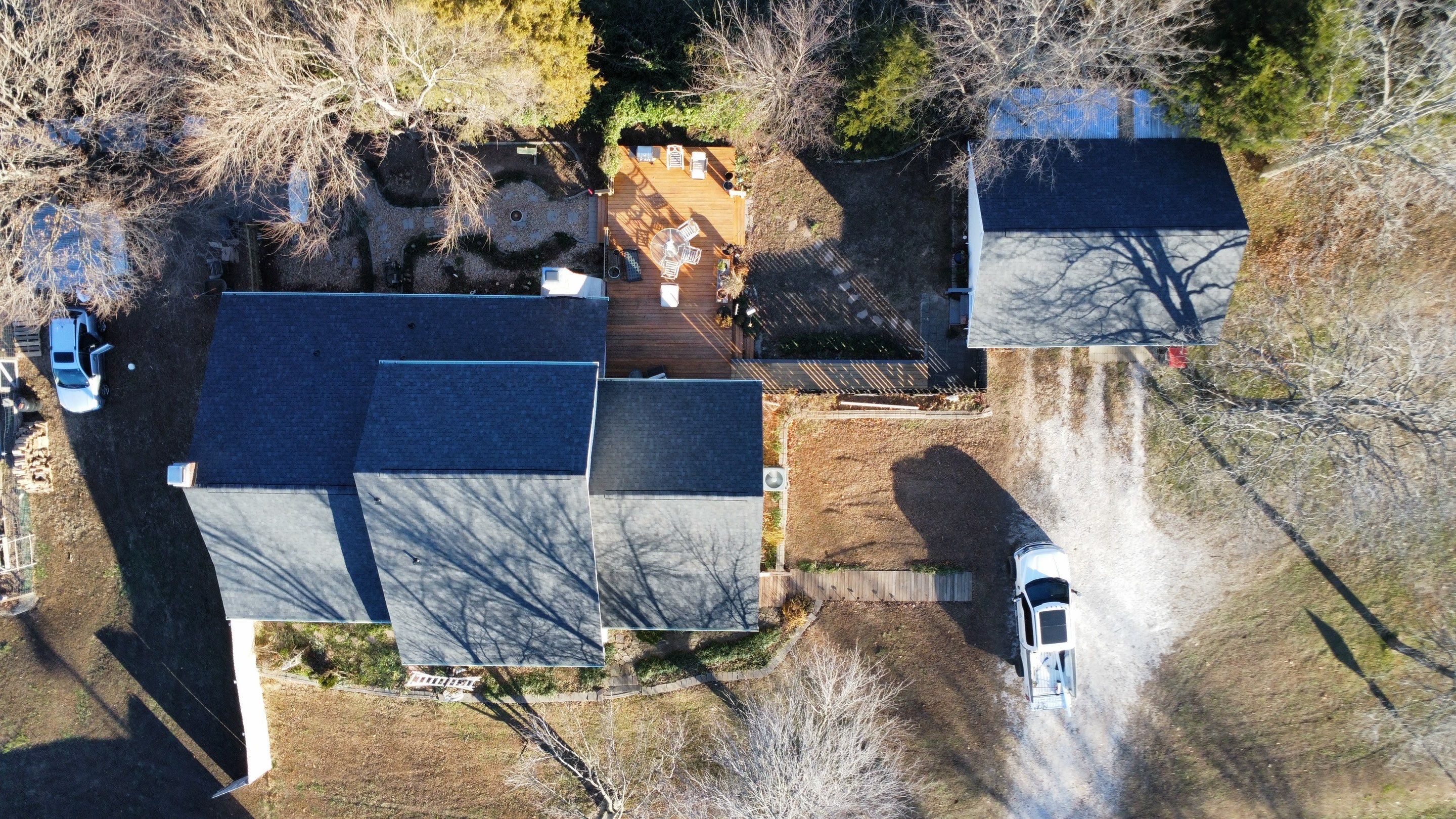 Residential Multi Structure Roof + Gutters & Downspouts Install  by Titan Commercial & Residential Roofing 