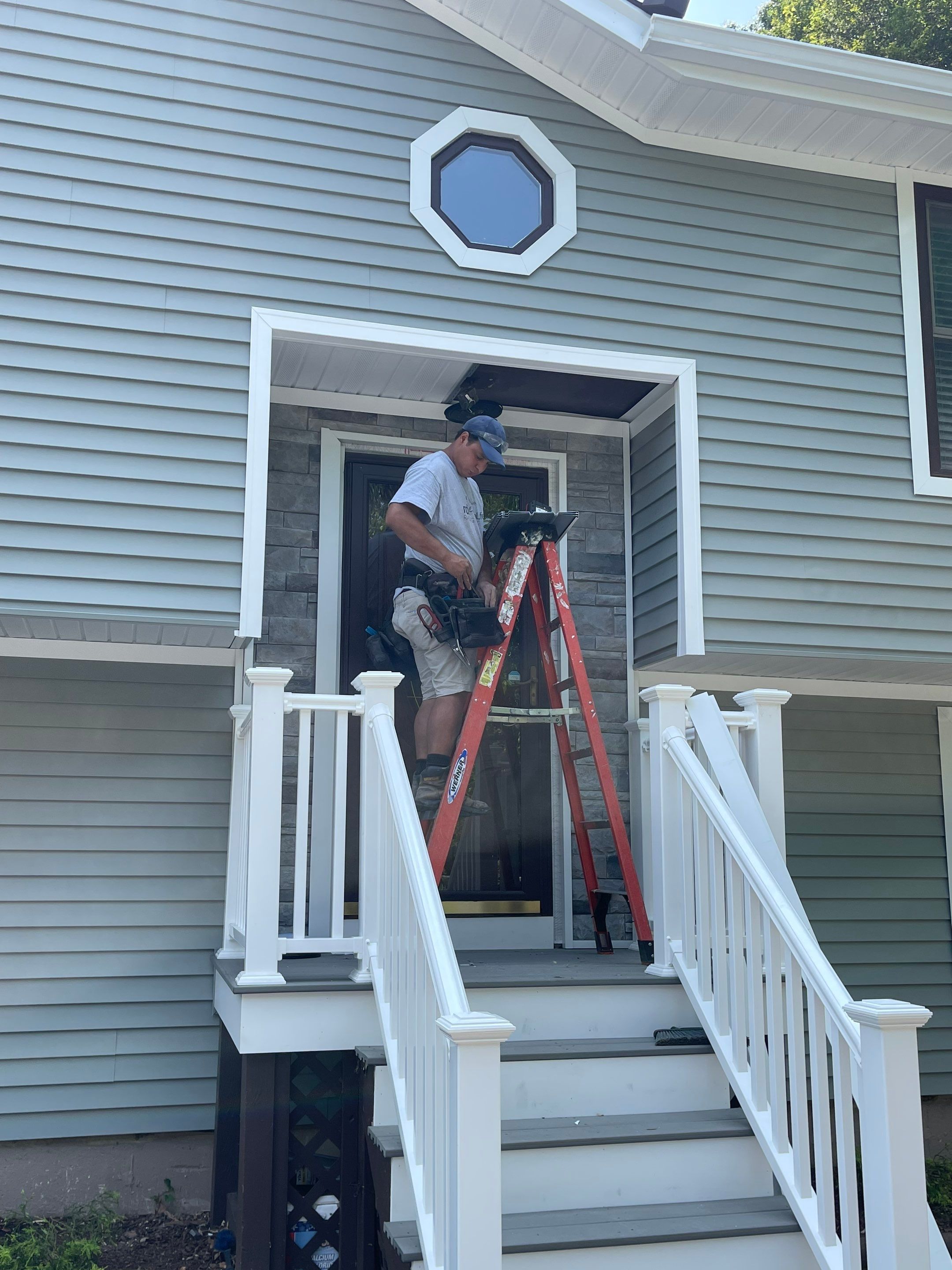Siding Installation using Certainteed Monogram Seagrass by A Plus Exterior