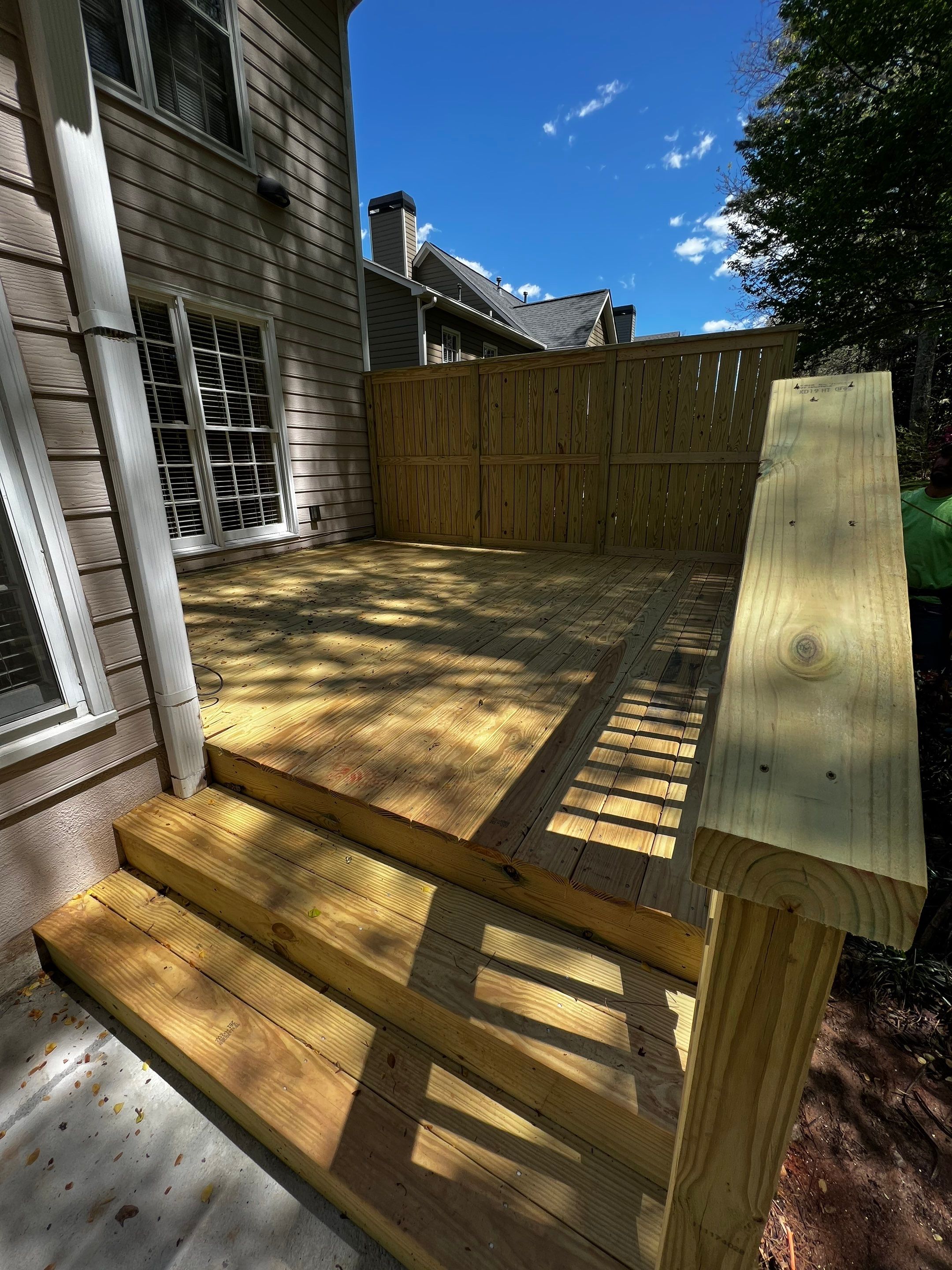 Custom Screened Porch and Multi-Level Wood Deck in Acworth by Swift Home Renovations