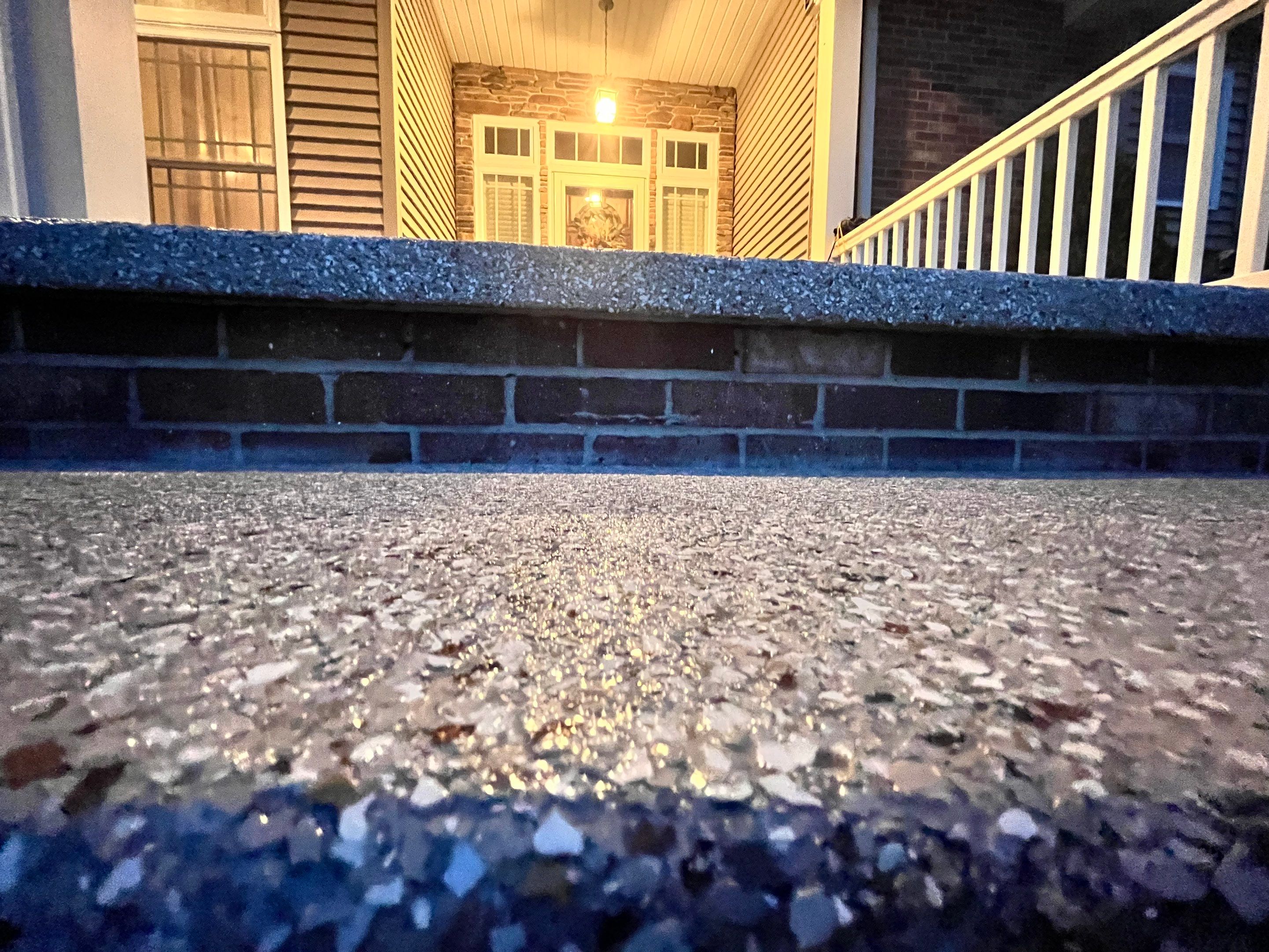 Wombat Flake Front Porch + Garage  by Level 10 Coatings