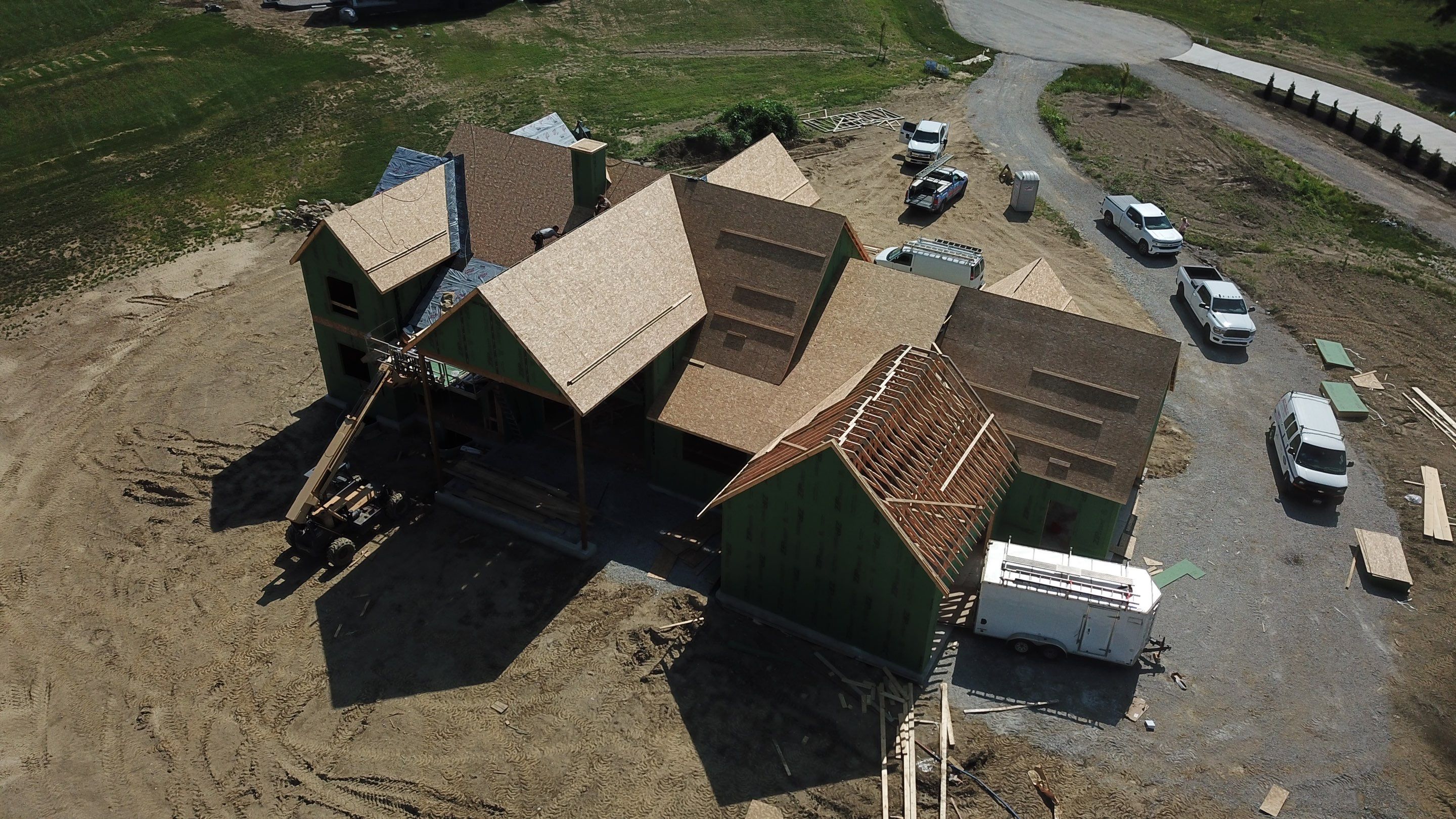 Residential Roofing Installation using Standing Seam Metal - Frost Black by RoofX 