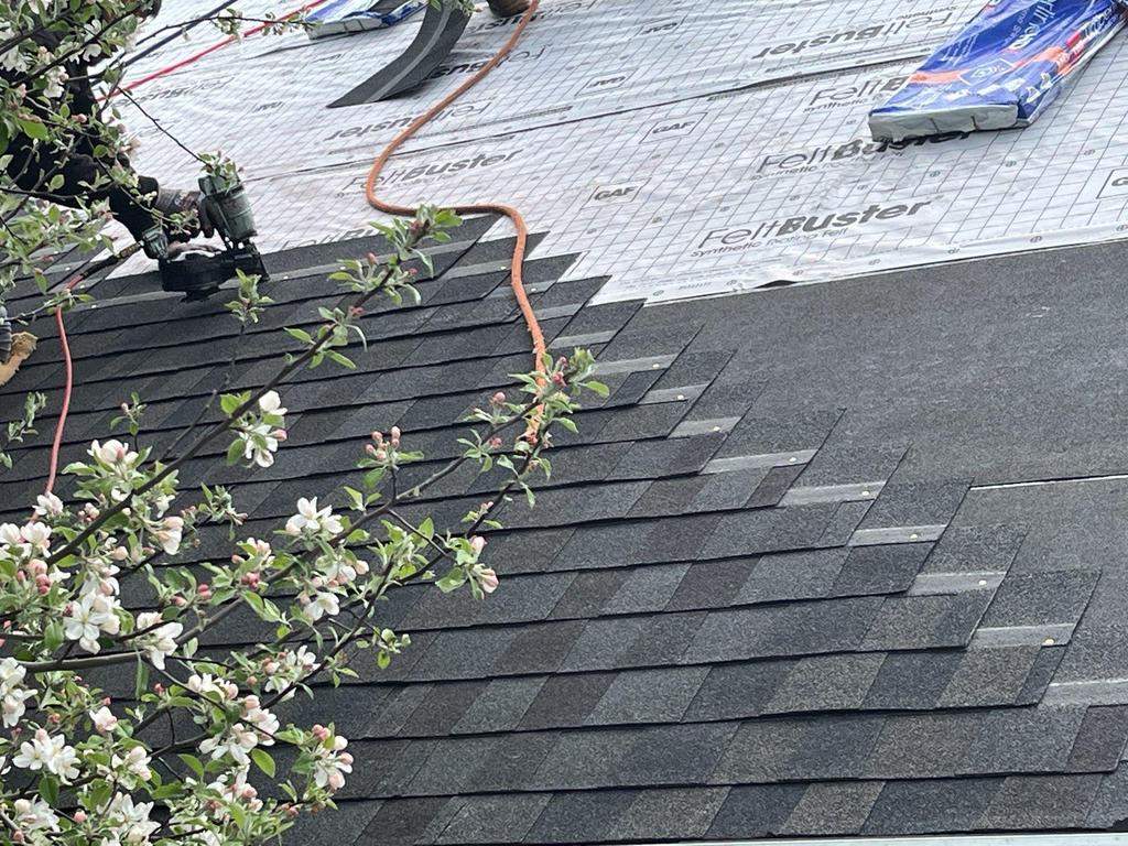 Residential Roofing Installation using GAF Timberline HDZ Appalachian Sky by Nitro Roofing and Construction