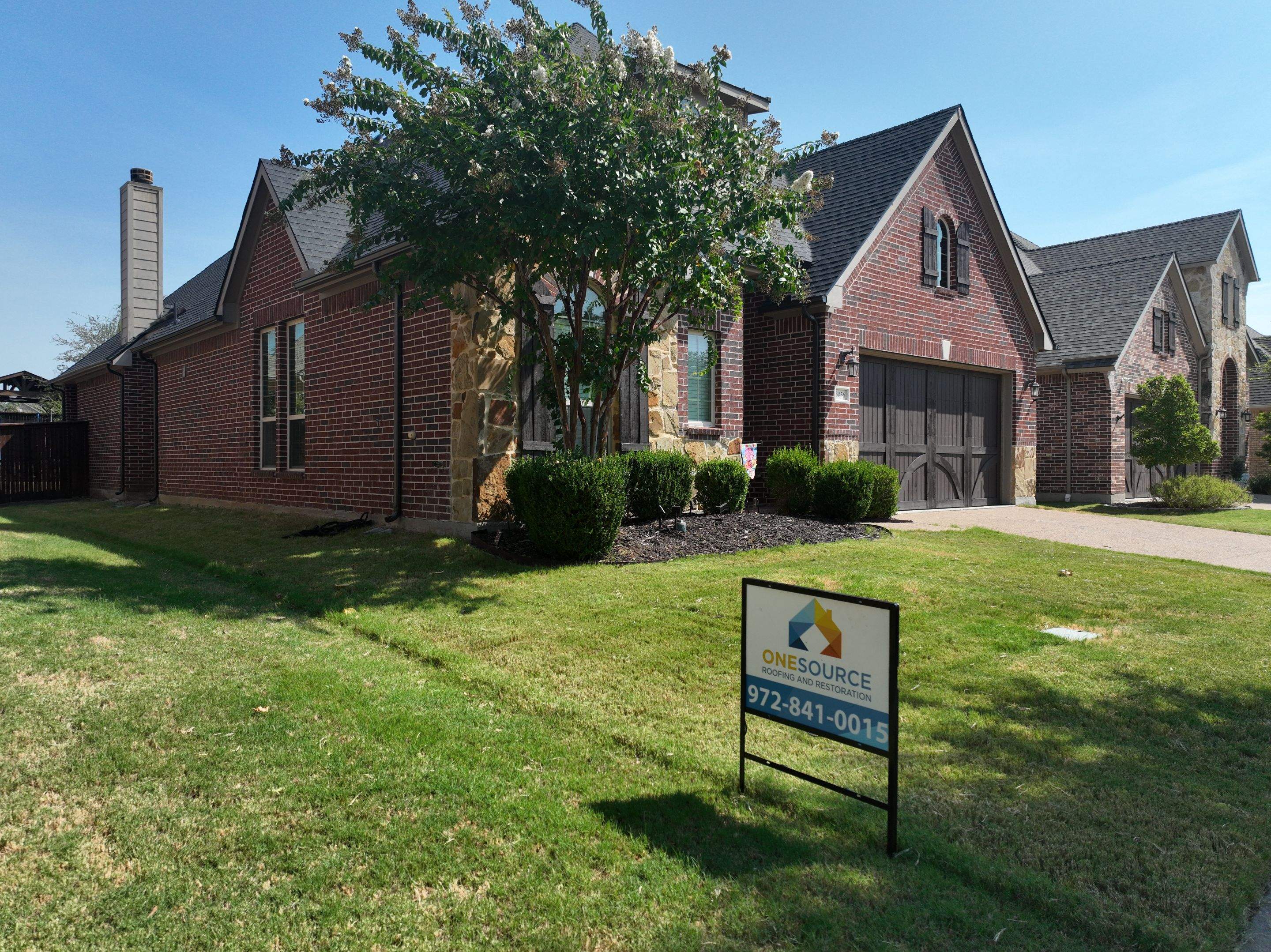 Residential Roofing Installation using GAF Timberline HDZ Charcoal by OneSource Roofing and Restoration