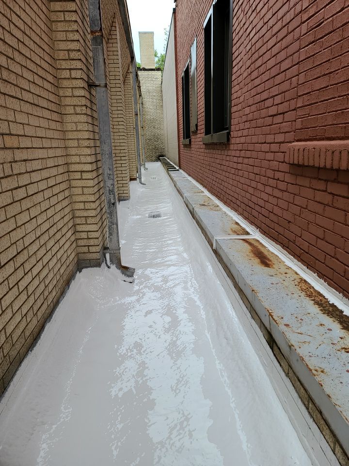 Commercial Roofing Installation using 50 mil PVC by Hostetler Roofing