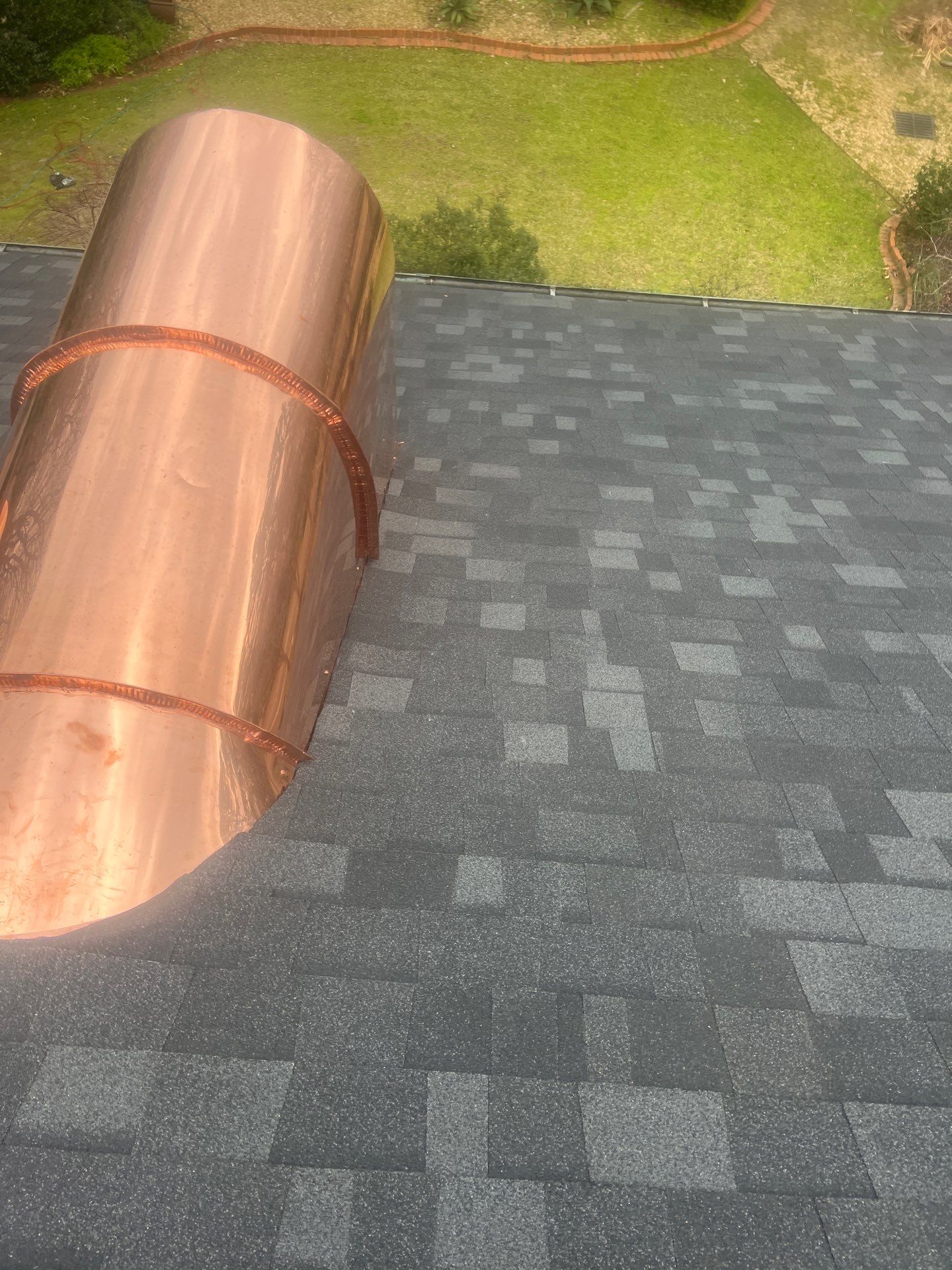 Onyx Black Shingle w/ Copper Upgrades by IAM Roofing LLC