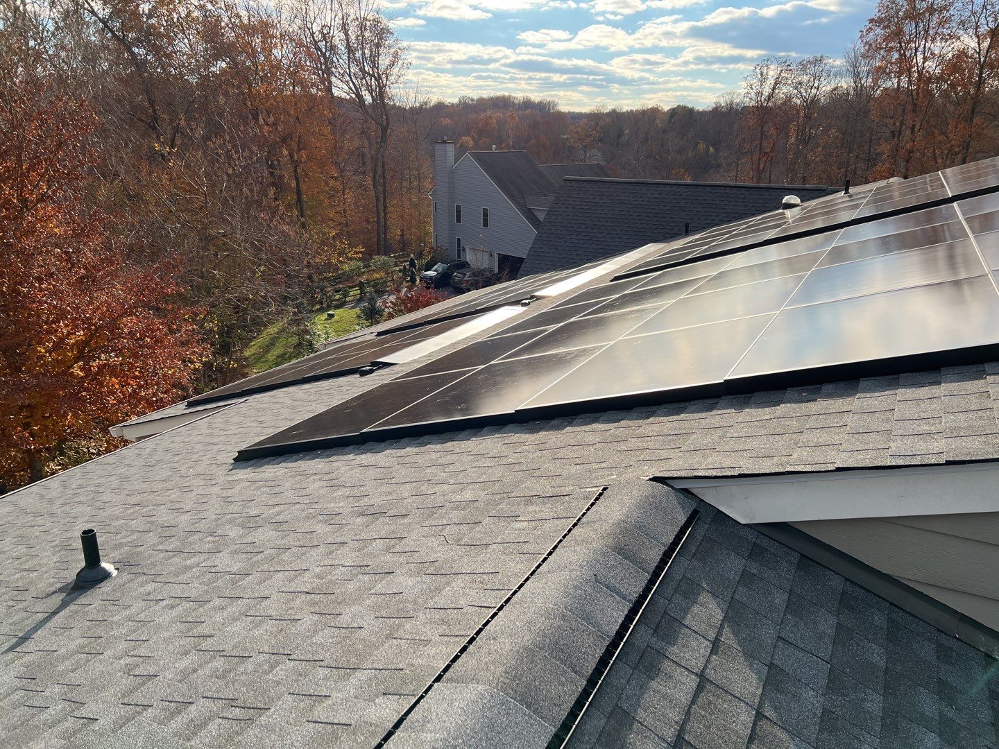 Solar Roof using GAF Decotech integrated panels by American Home Contractors