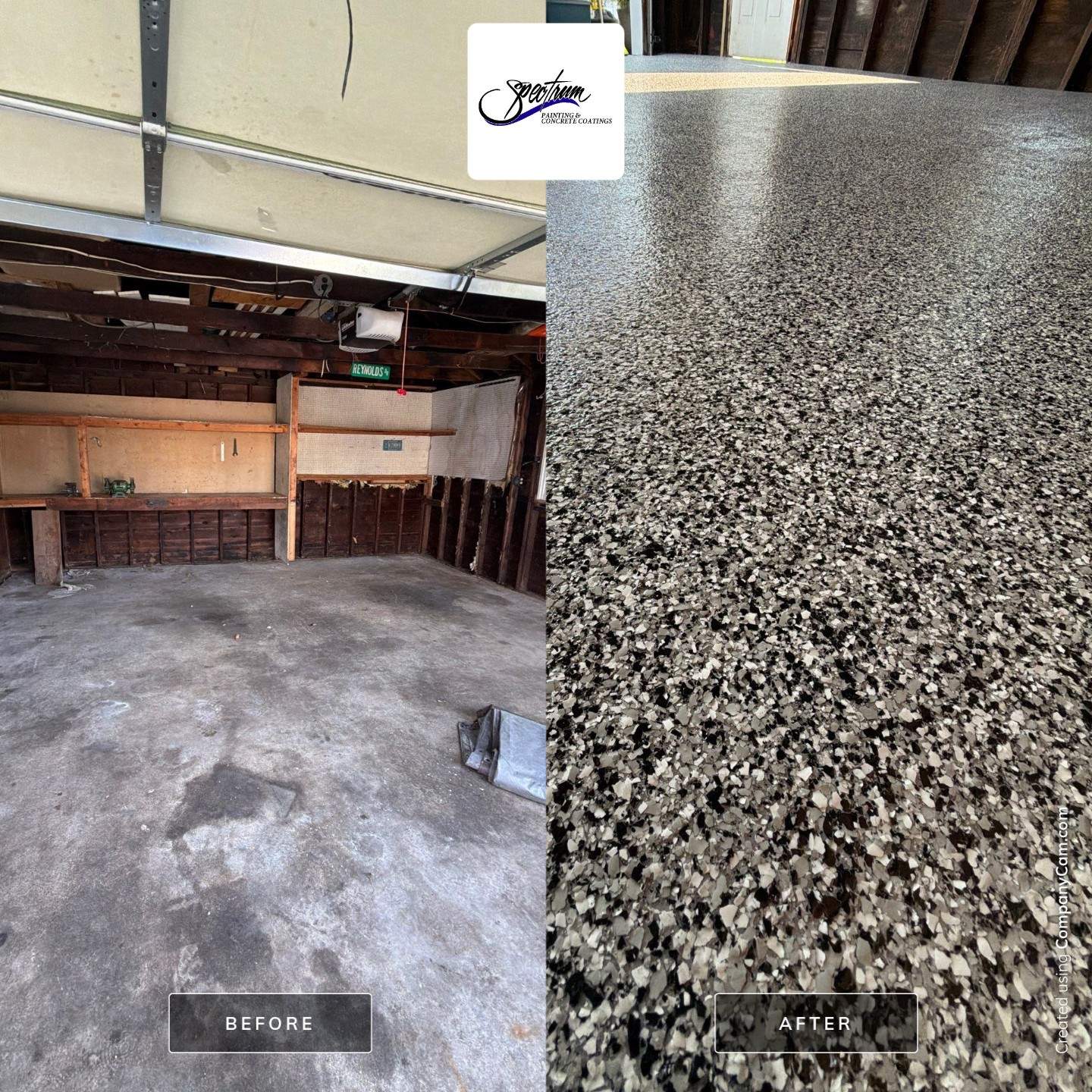 Domino Garage Floor Coating in Pequannock Township by Spectrum Painting, LLC