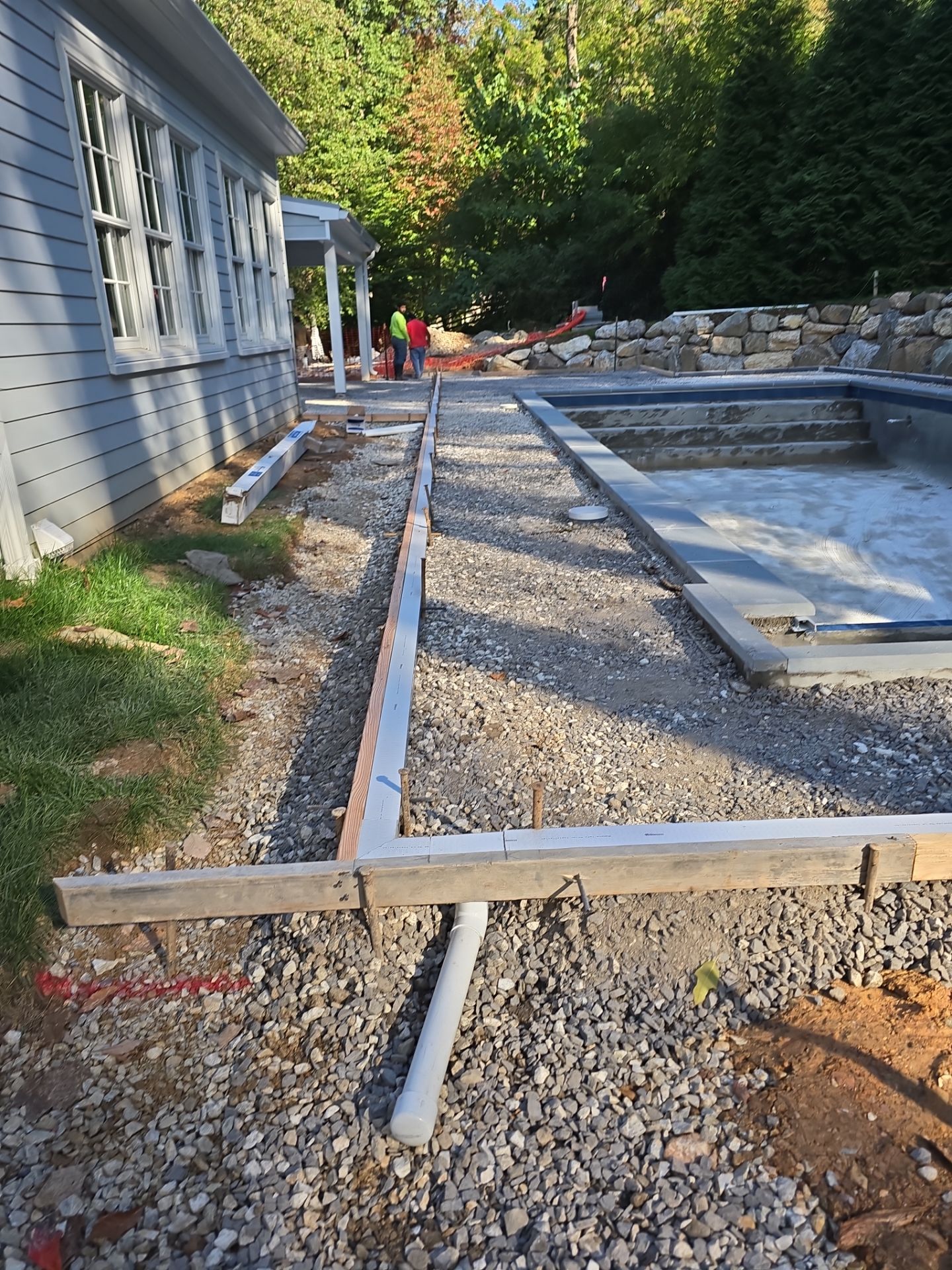 Stamped Concrete Pool Deck  by Architectural Concrete Design