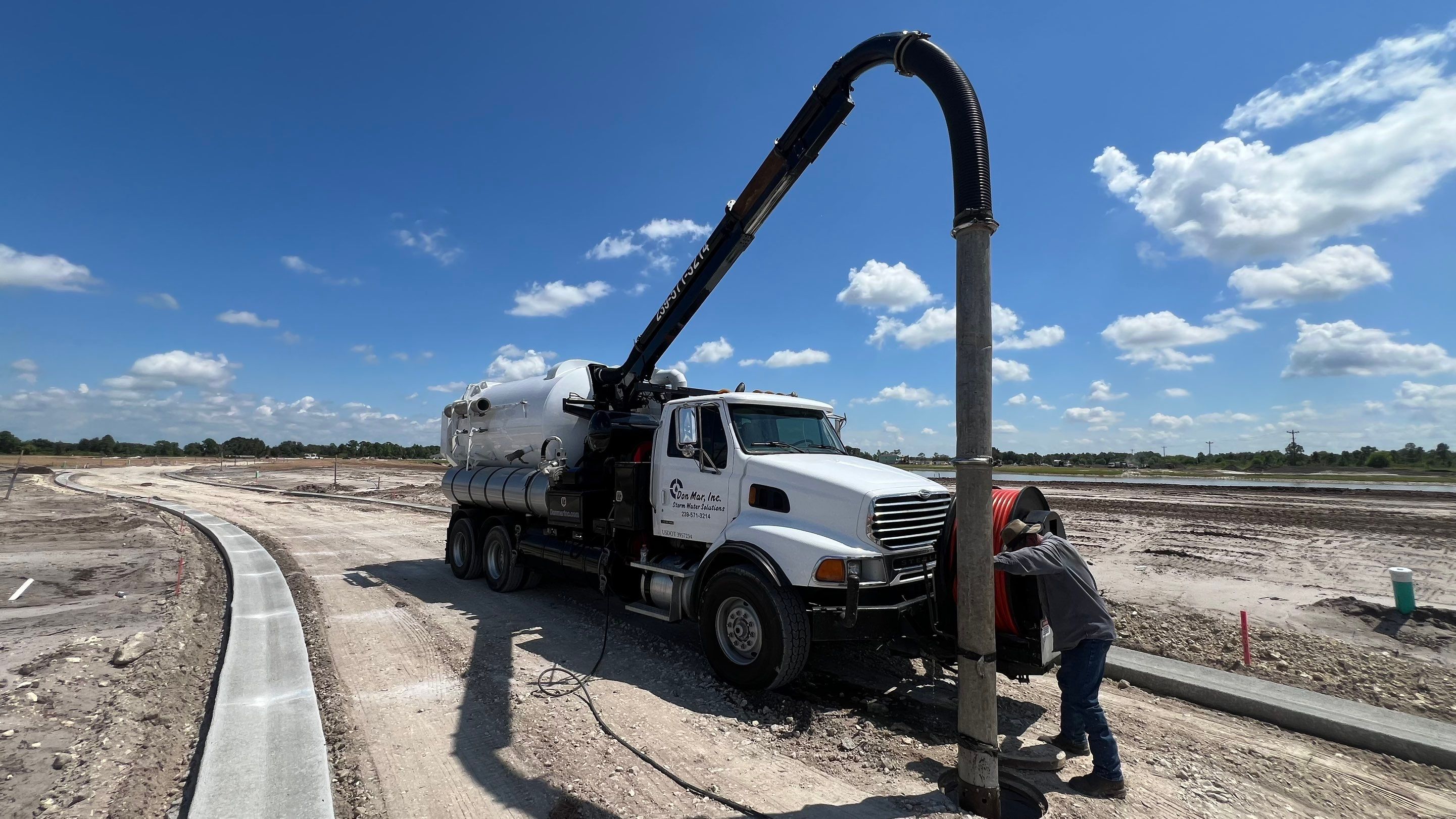 Lehigh Acres New Construction Community Sewer System Cleaning Part 2 by APS Power & Water