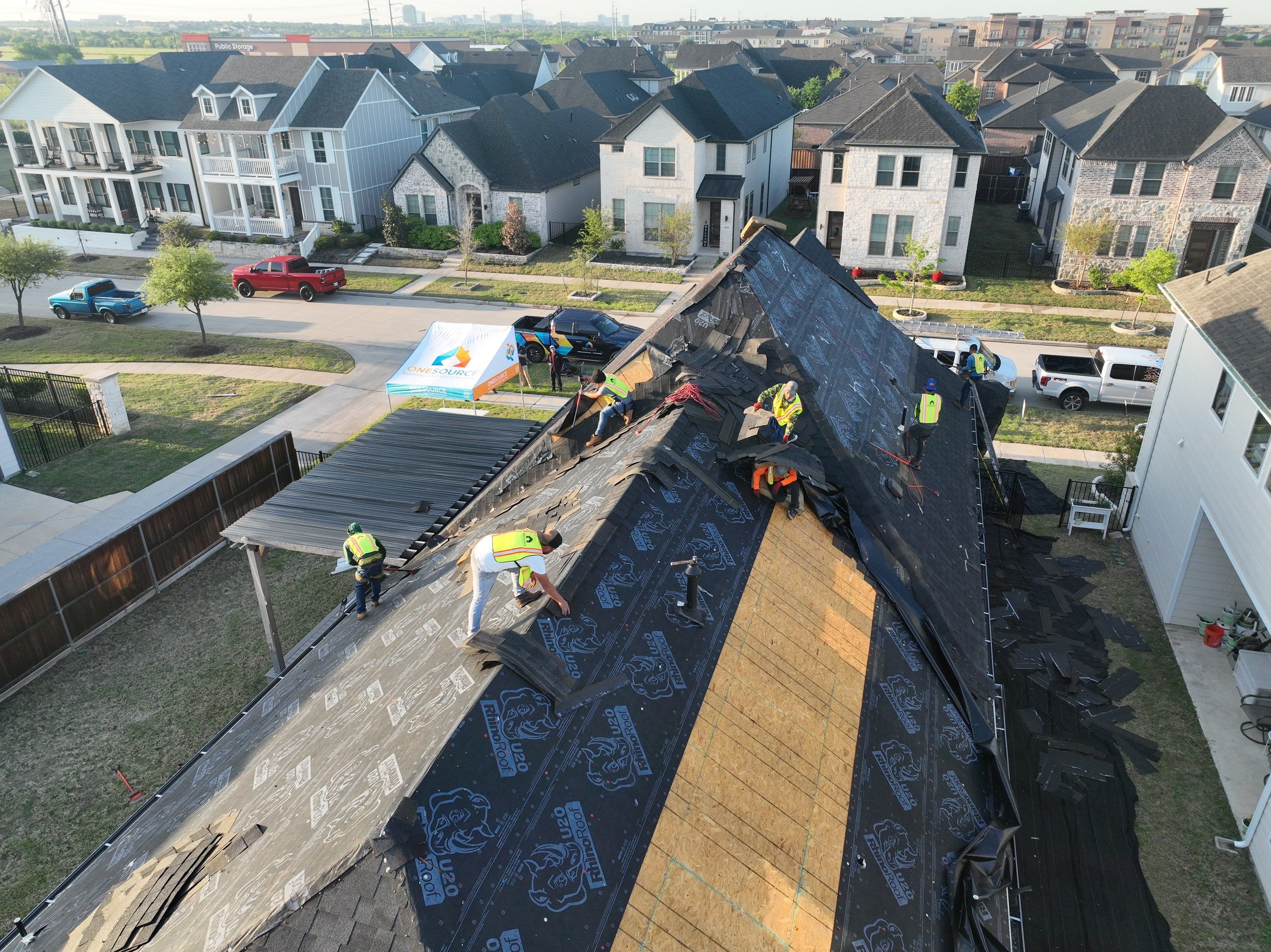 Residential Roofing Installation using Malarkey Highlander Brilliant Black by OneSource Roofing and Restoration