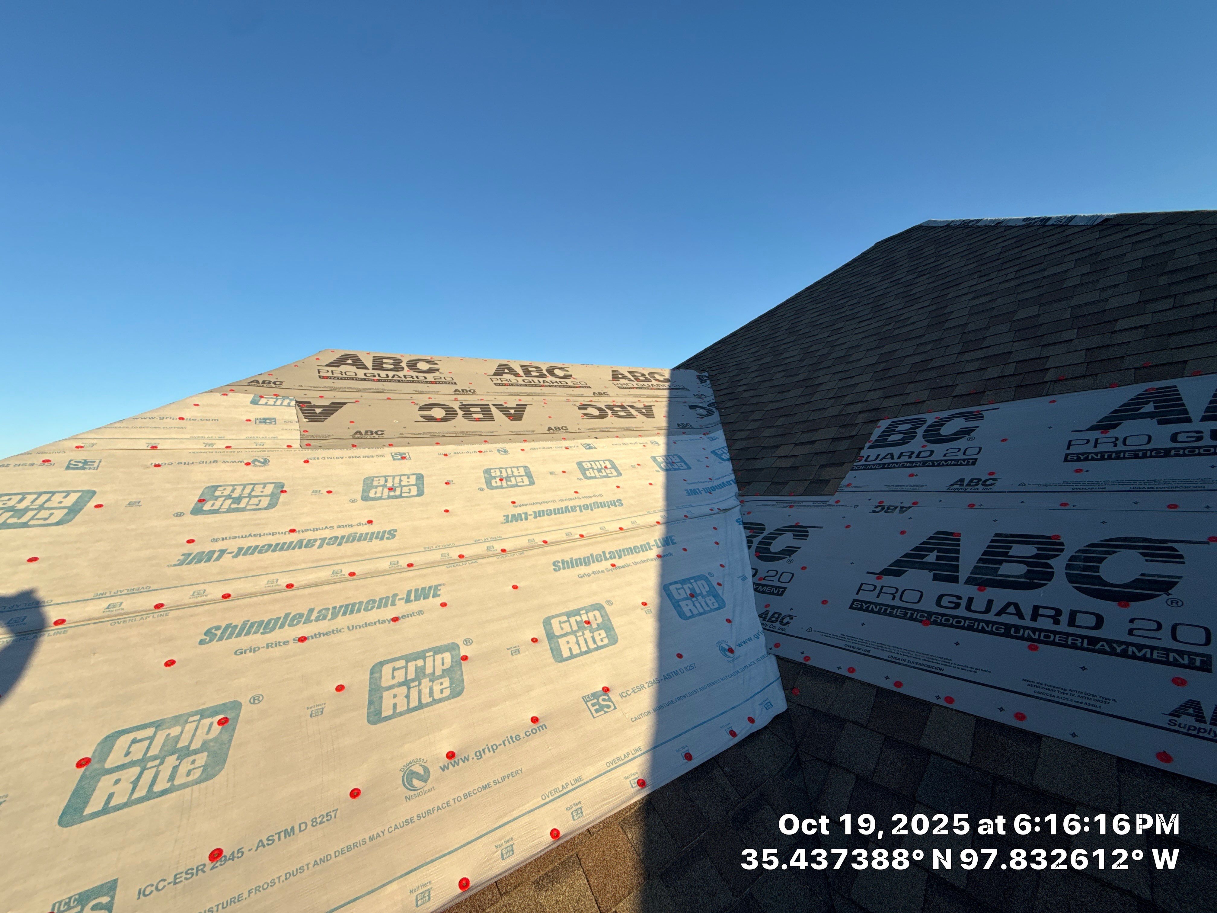 Roof repair due to shady contractor by OAK Roofing Restoration 