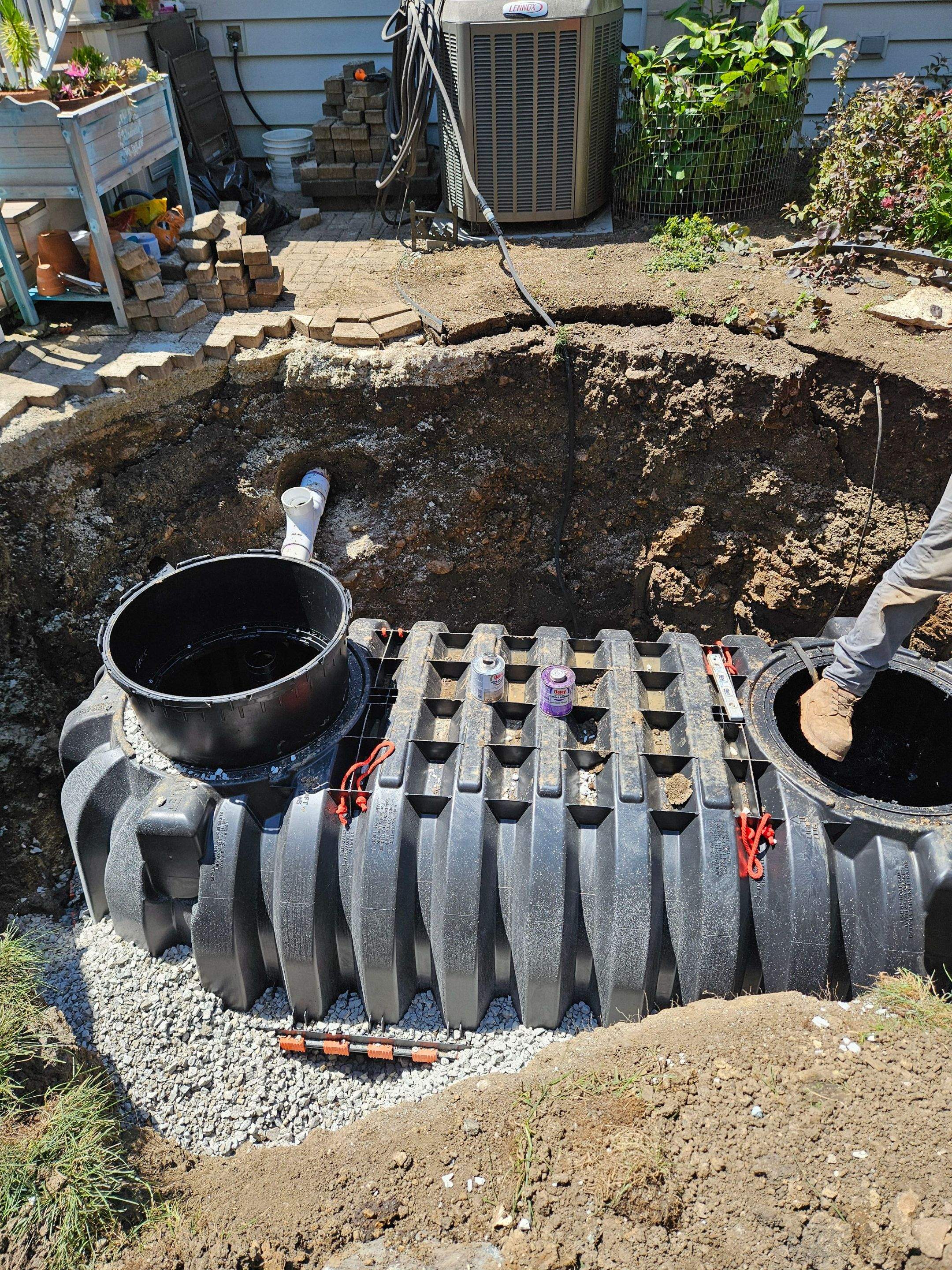 1000 Gallon Septic Installation by Allied Water Services