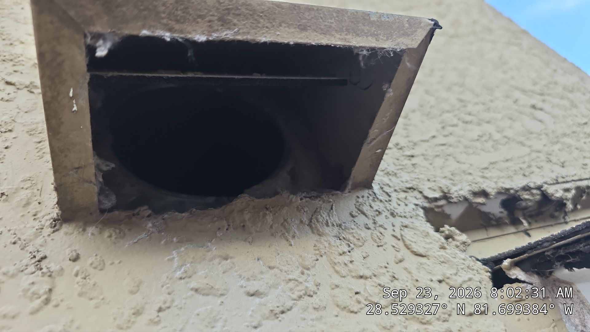 Dryer Vent Lint Removal in Clermont by Hygienic Air, Inc