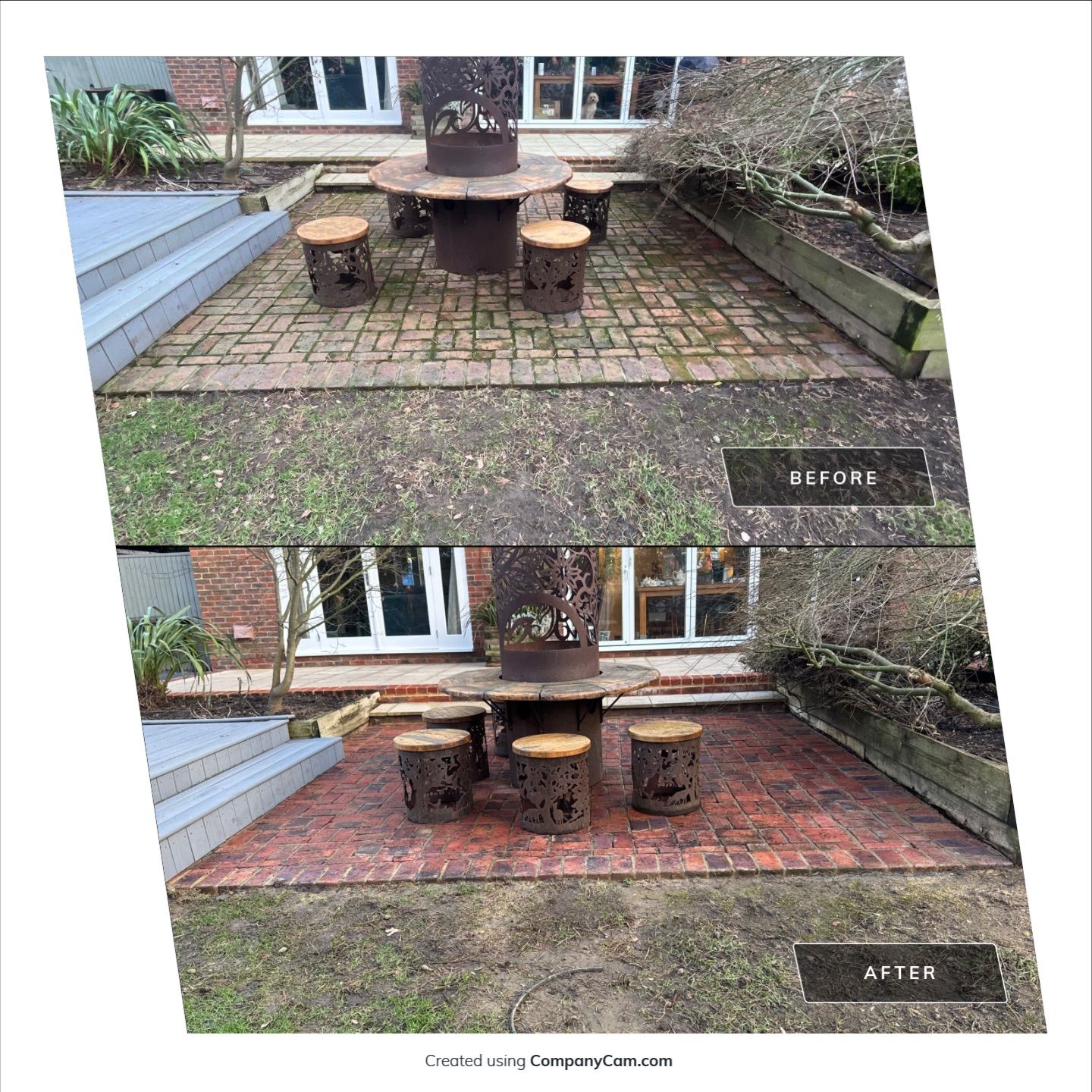 Roof - Driveway - Patio Clean using 18inch Whirlaway FSC by Ges Exterior Cleaning ltd