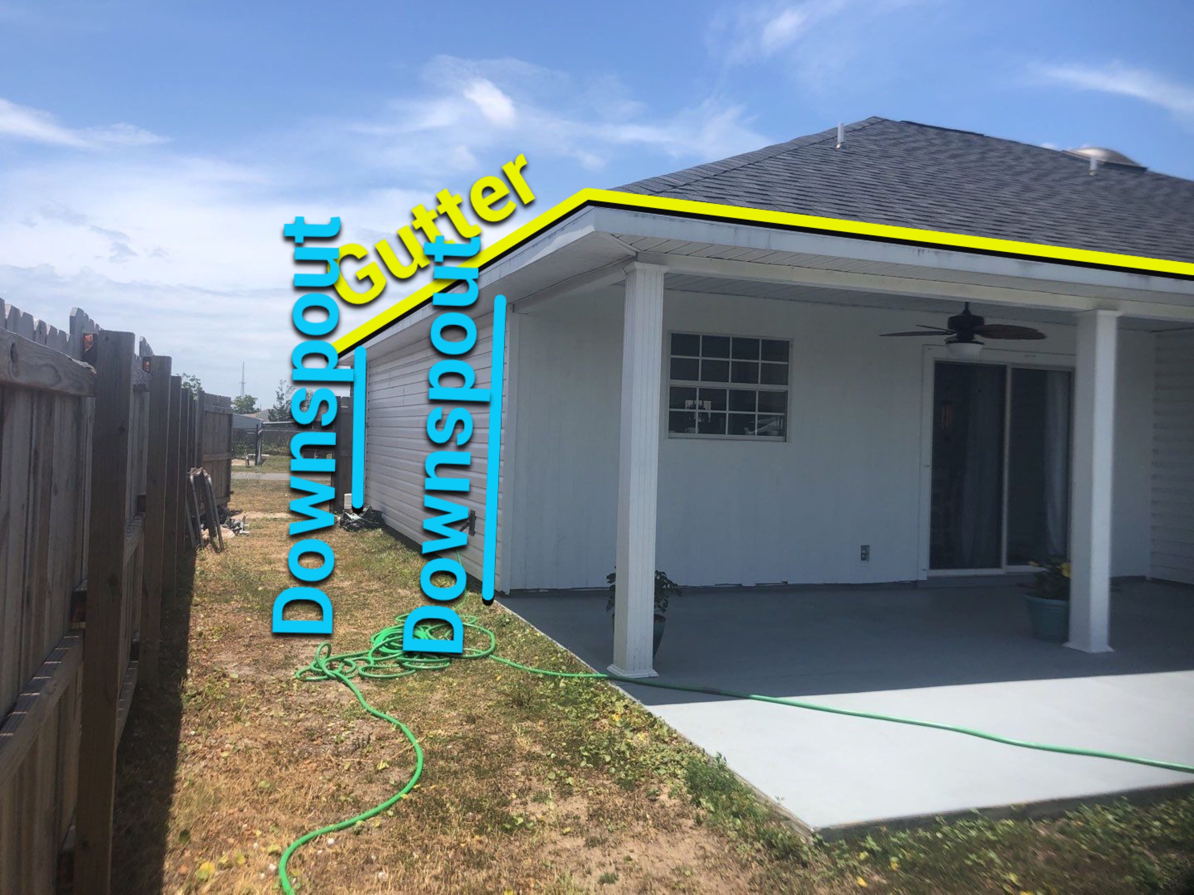 Gutter Installation using K-Style Seamless Gutters by Gutter Professors