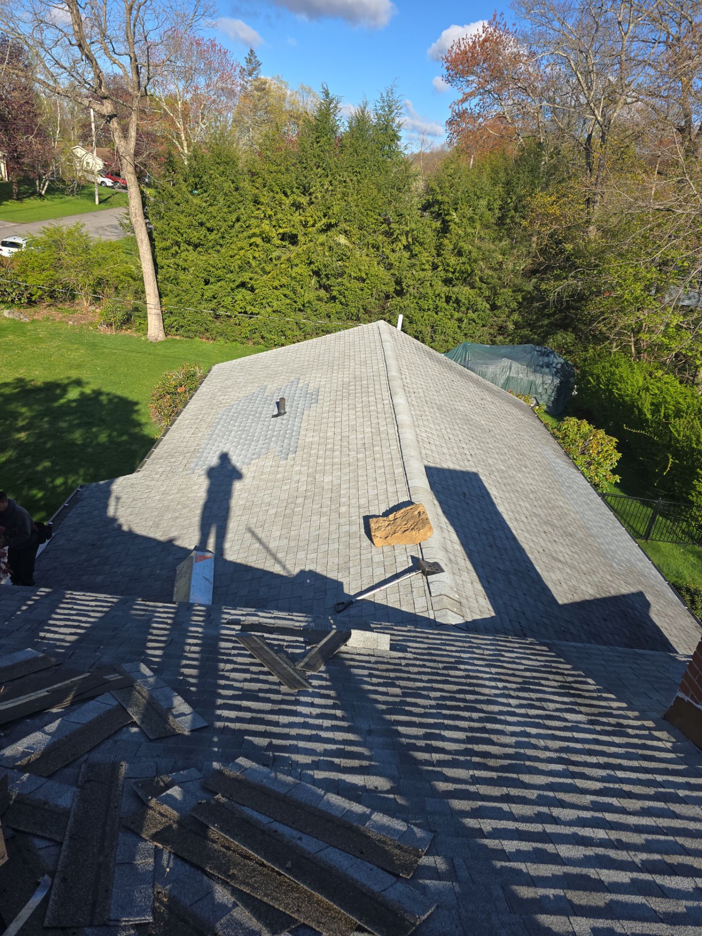Residential Roof Replacement and Plywood Sheathing Repair in Torrington by A Plus Exterior