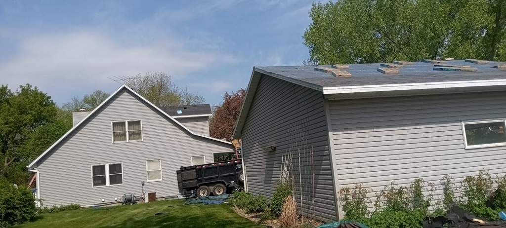 Residential Roofing Installation using Certainteed Landmark Moire Black by MODERN EXTERIOR SYSTEMS
