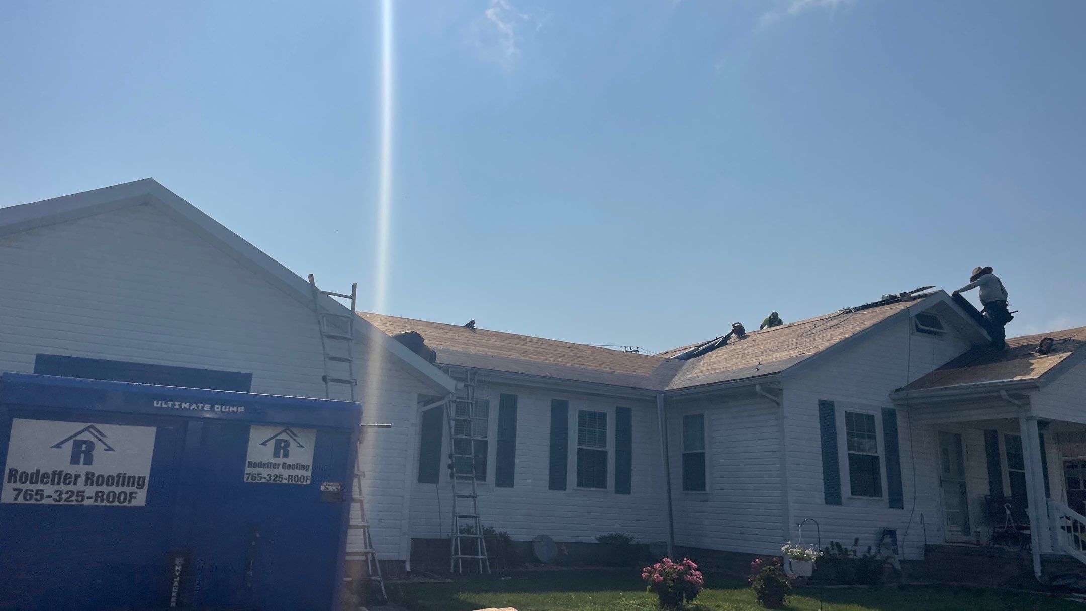 Project in Parker City, IN by Rodeffer Roofing INC
