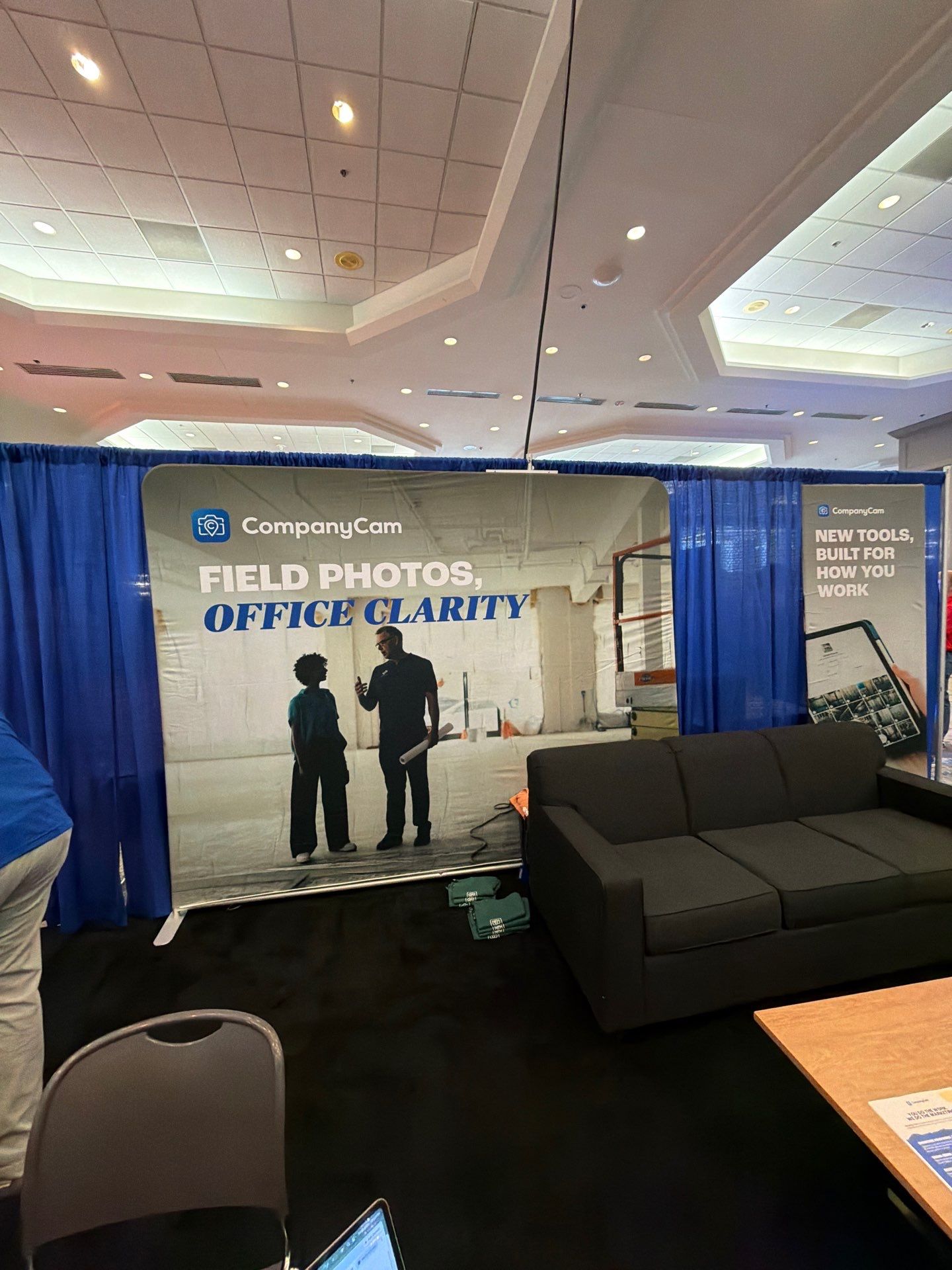 Commercial Exhibit and Branded Booth Installation in Dallas by CompanyCam Sales Demo