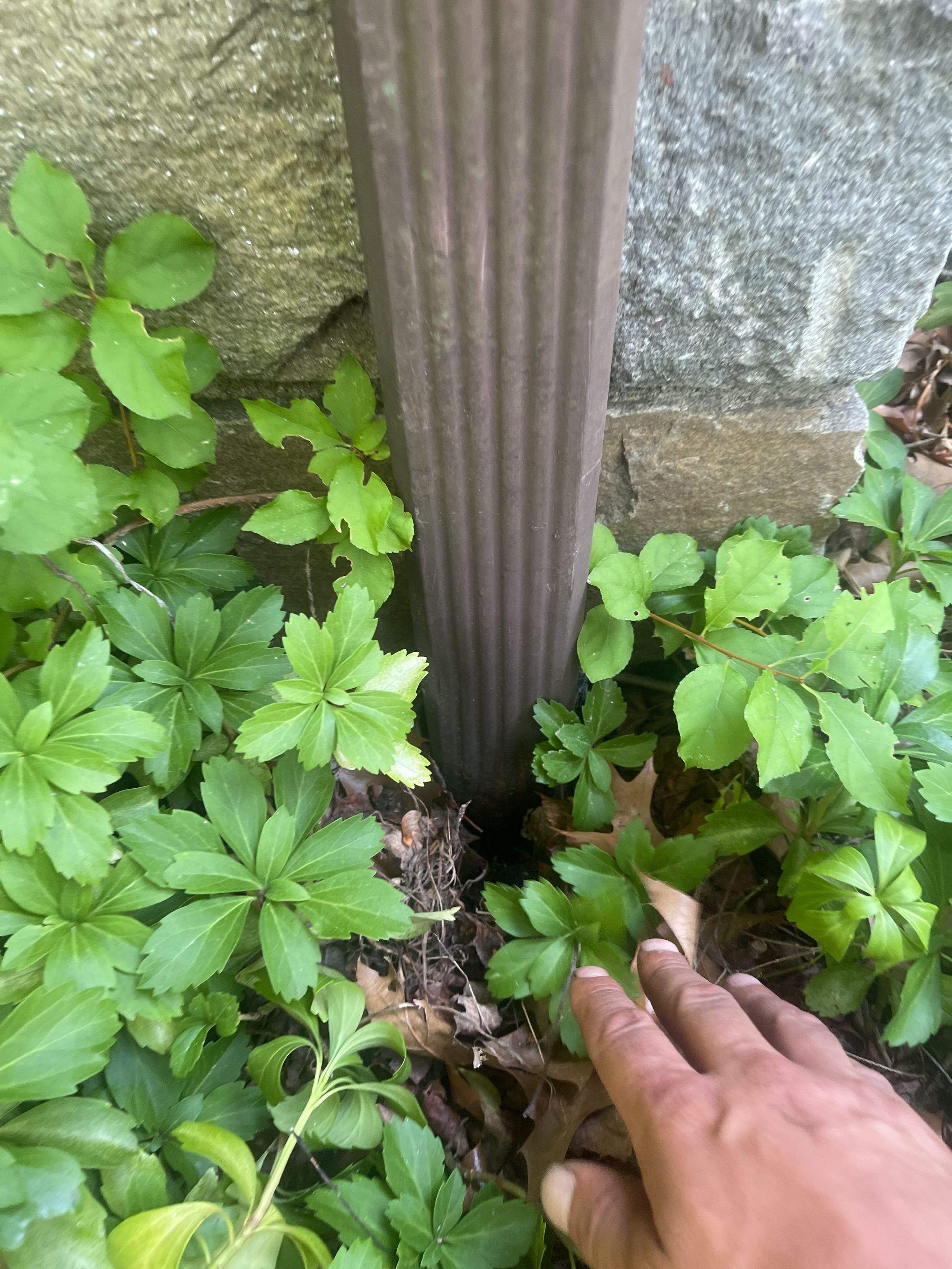 Gutter Installation using 5k Brown Gutters by A Plus Exterior