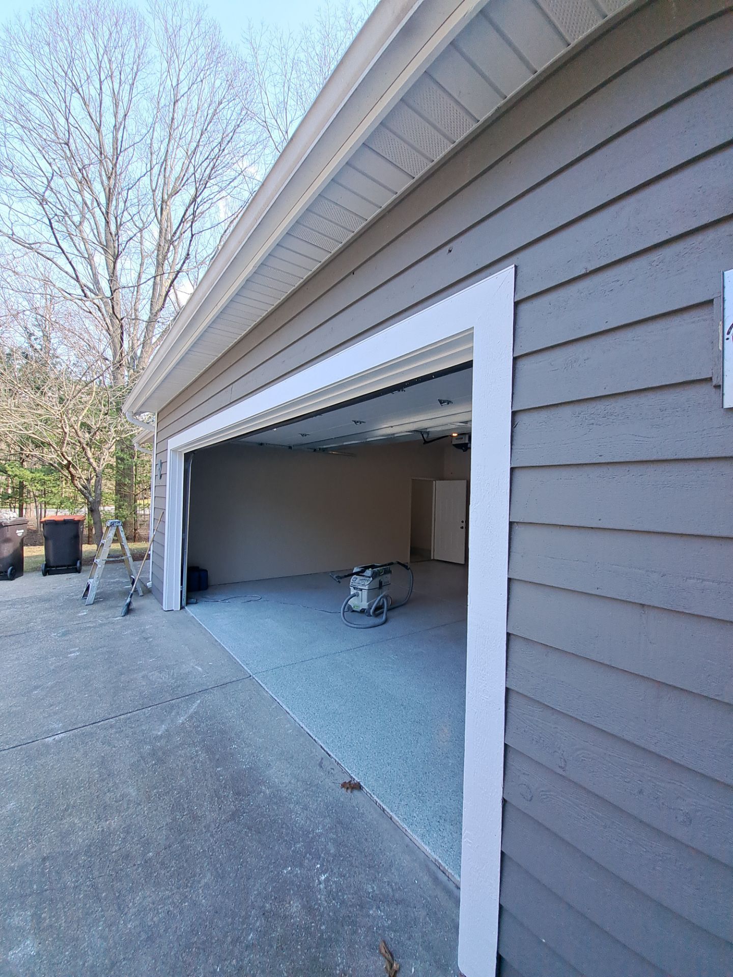 Garage dry wall repair/ re-texture, re-paint by Gordon Painting