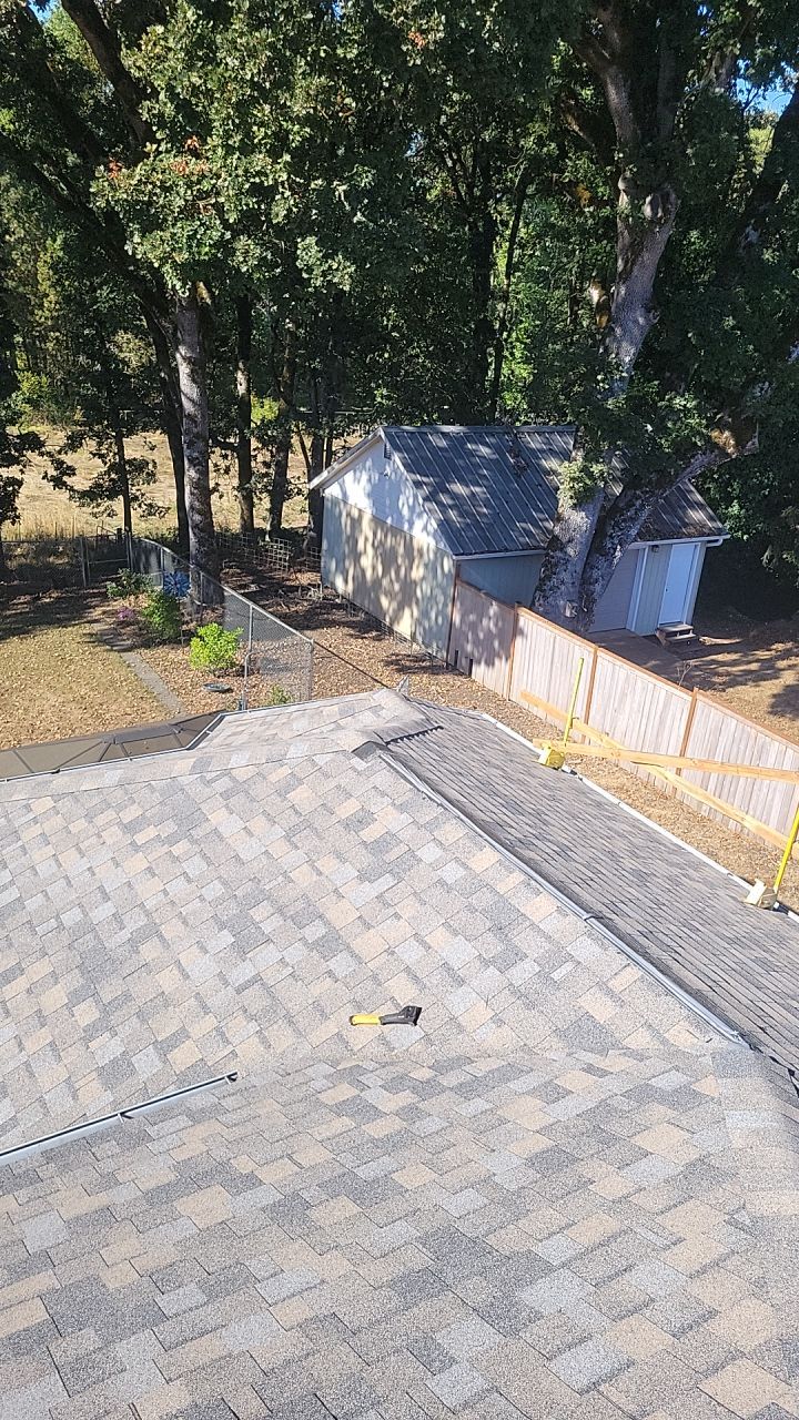 Residential Roofing Installation using IKO Dynasty (Color: Biscayne) by Orezona Building & Roofing Company, Inc.
