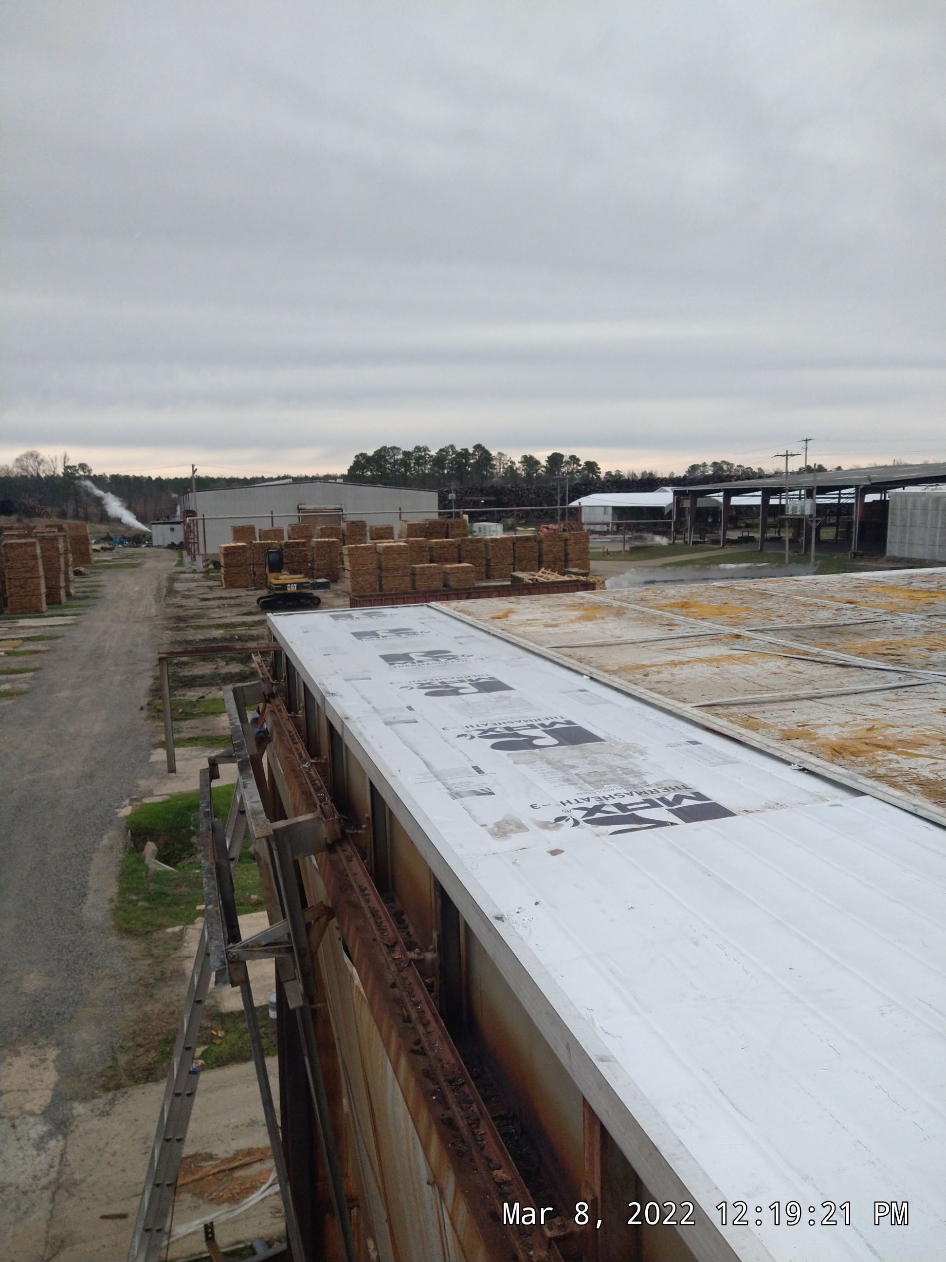Commercial Roofing Installation using Aluminum Roofing panels by Hostetler Roofing