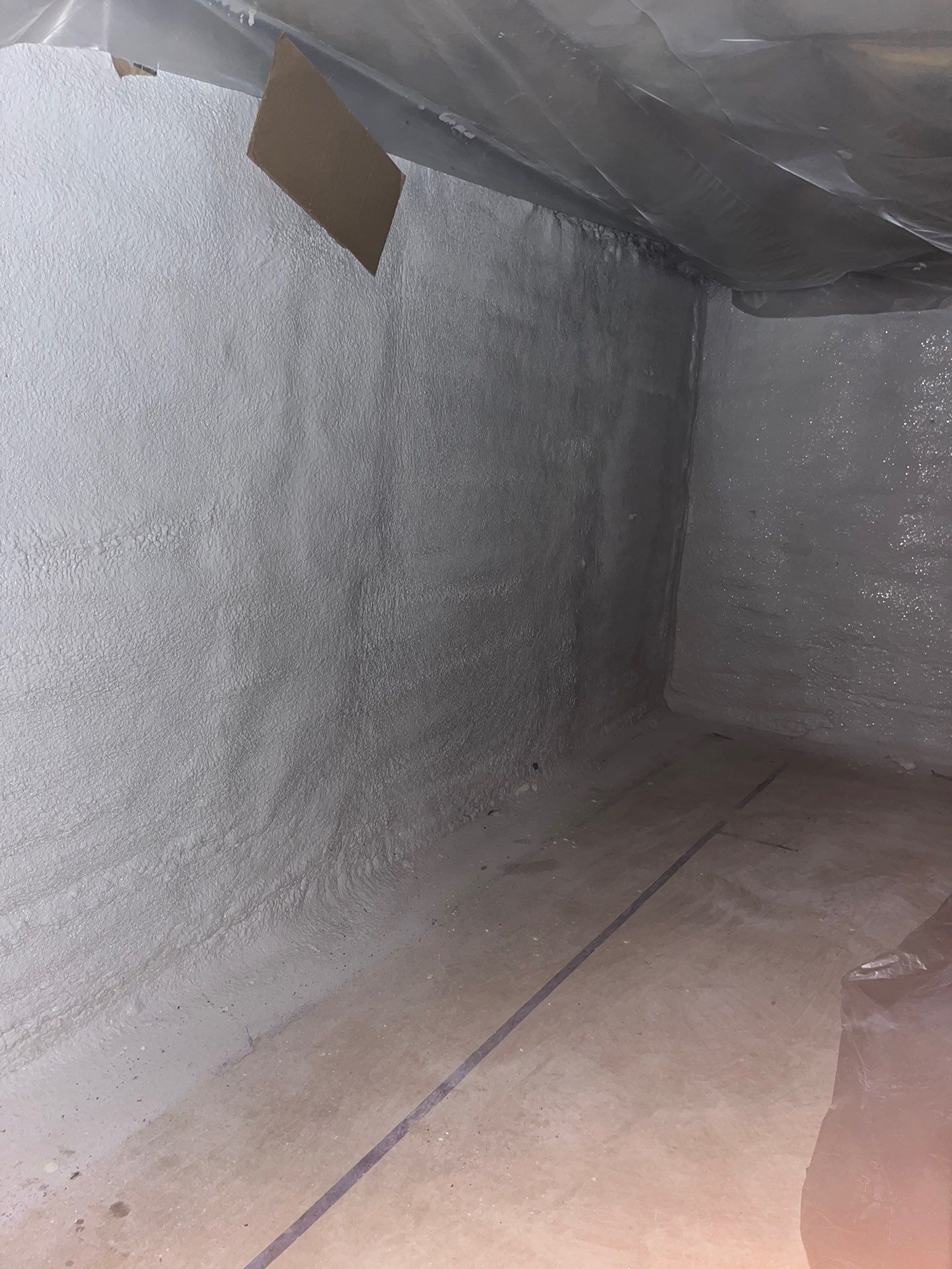 Basement Exterior Walls using Closed Cell Spray Foam by NYS Foam & Energy