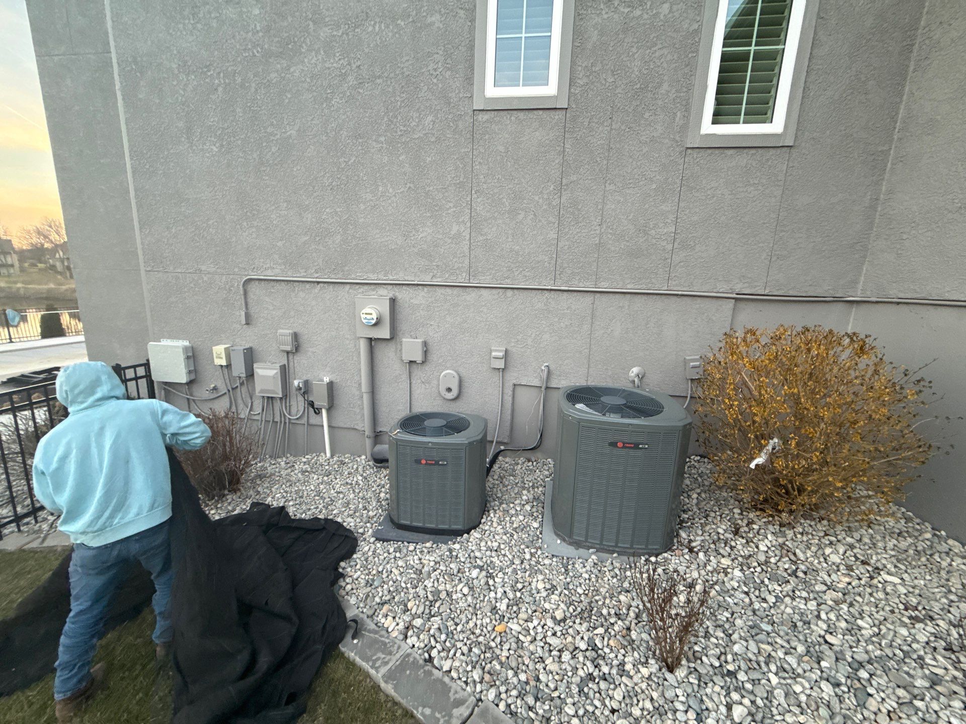 Hail Damaged Roof replacement in Staley Farms  by EEC  Windows, Siding & Roofing 